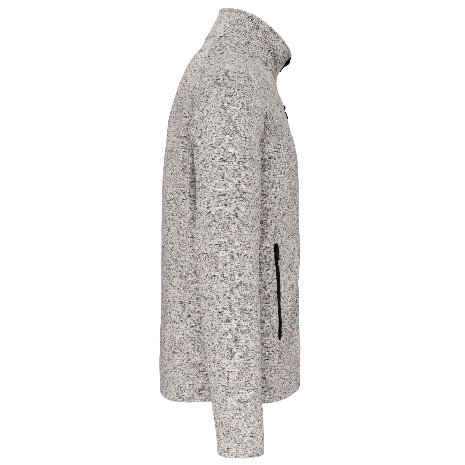 Herren-Weste mit Reißverschluss, aus Chiné