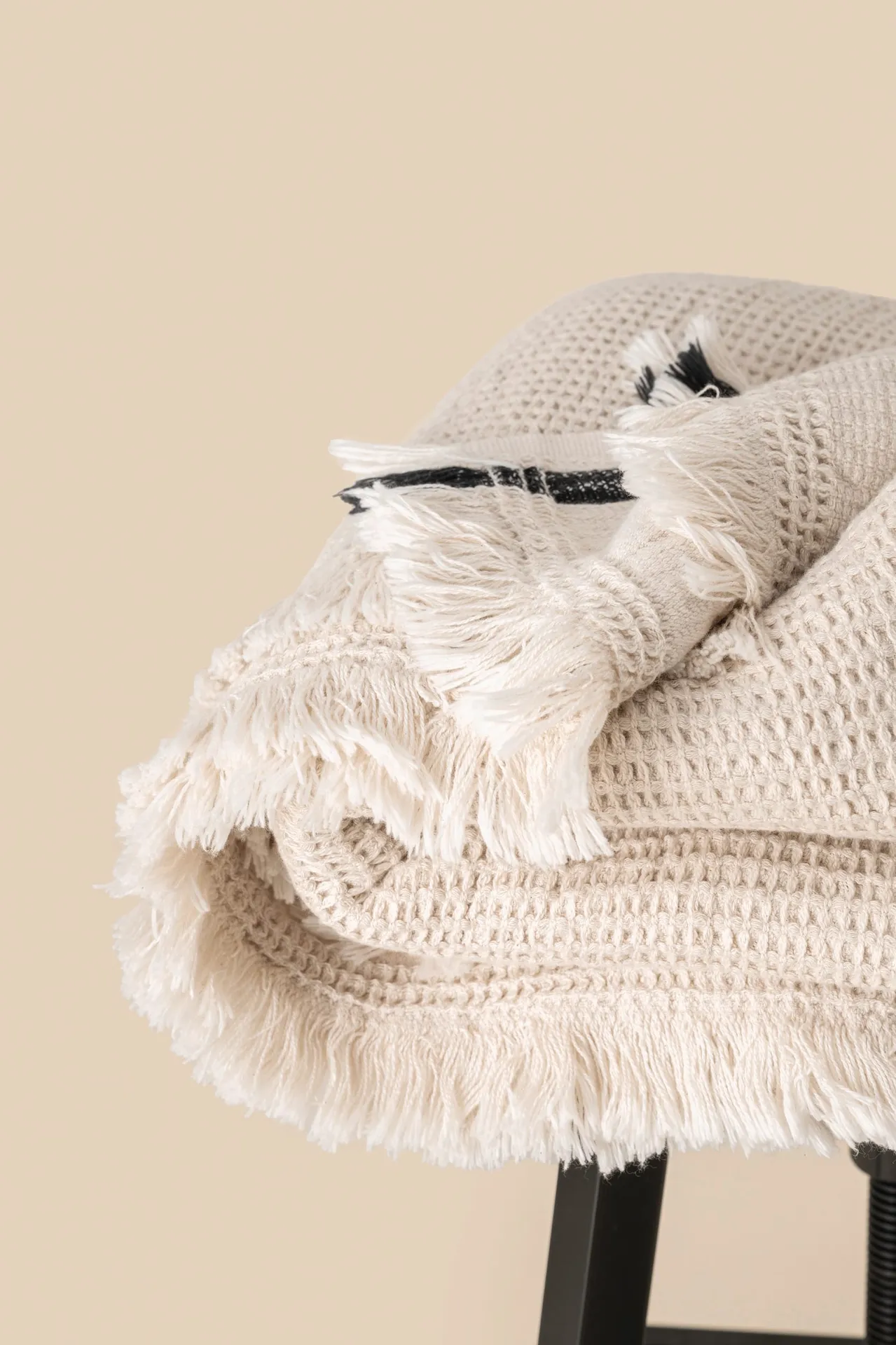 Plaid mit Wabenmuster