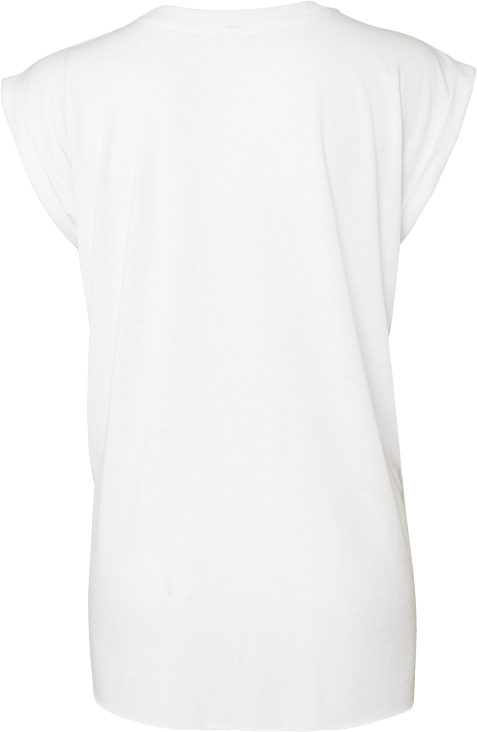 Ladies' flowy rolled-cuff T-shirt