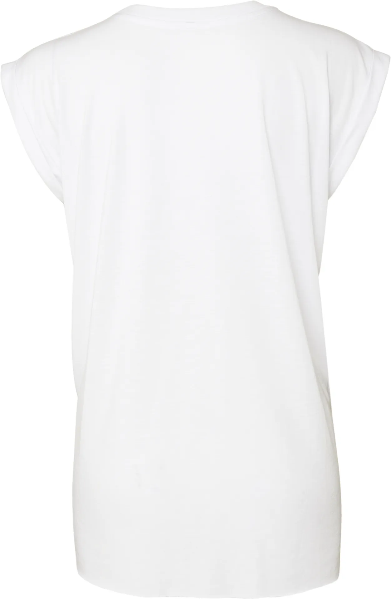 Ladies' flowy rolled-cuff T-shirt