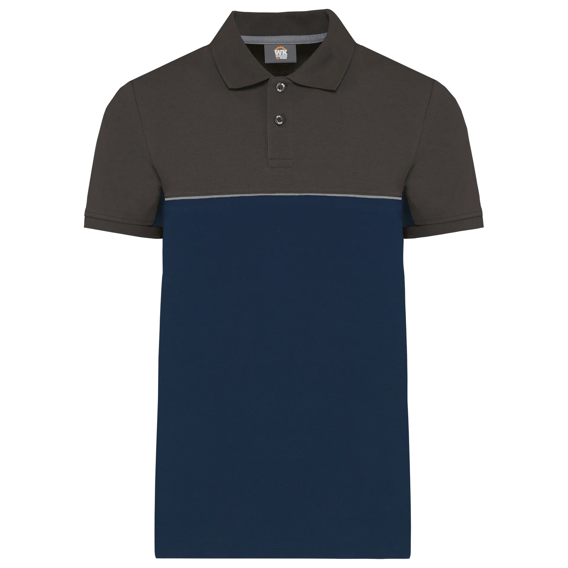 Zweifarbiges Kurzarm-Unisex-Polohemd