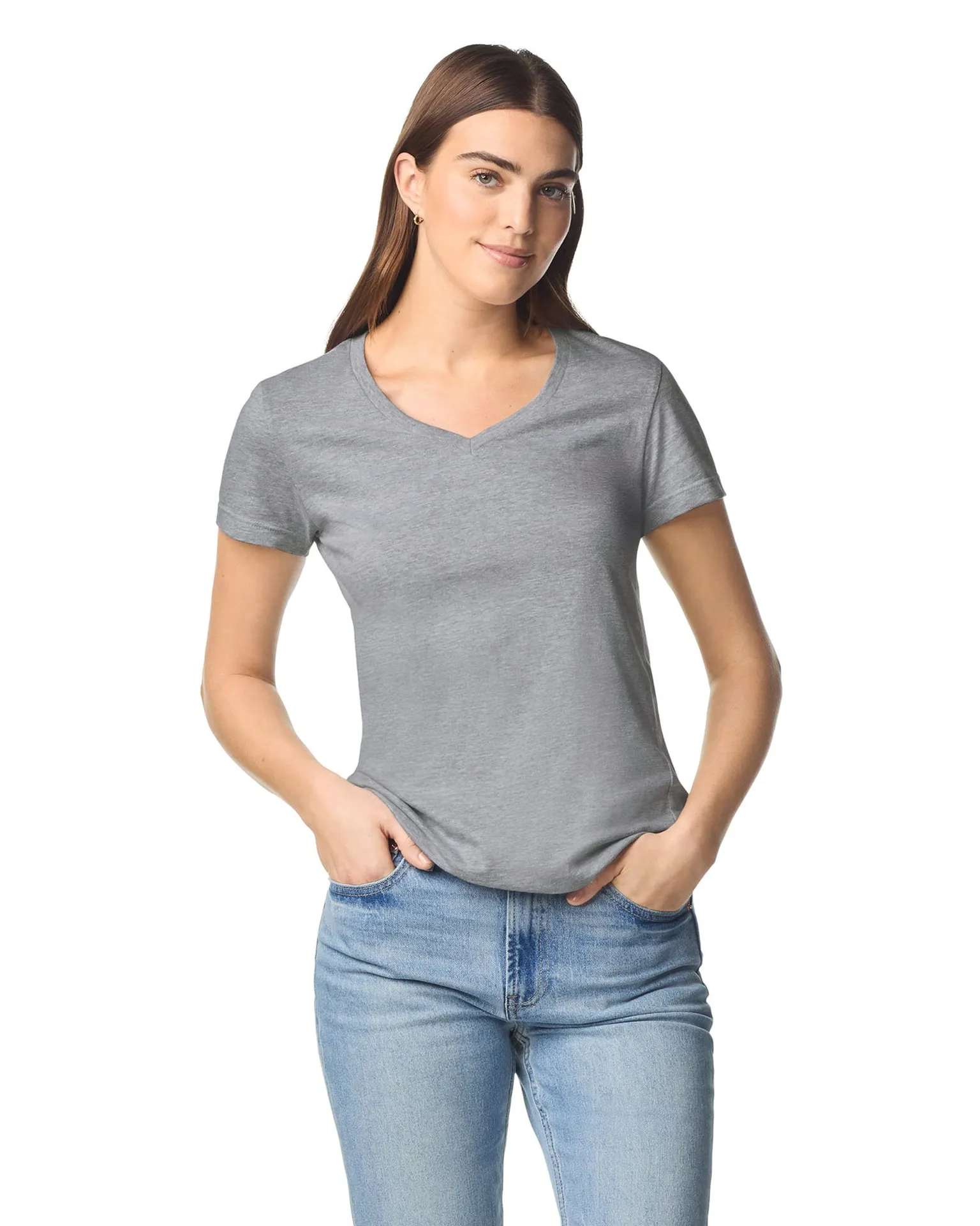 Softstyle Fitted Ladies' V-Neck T-Shirt