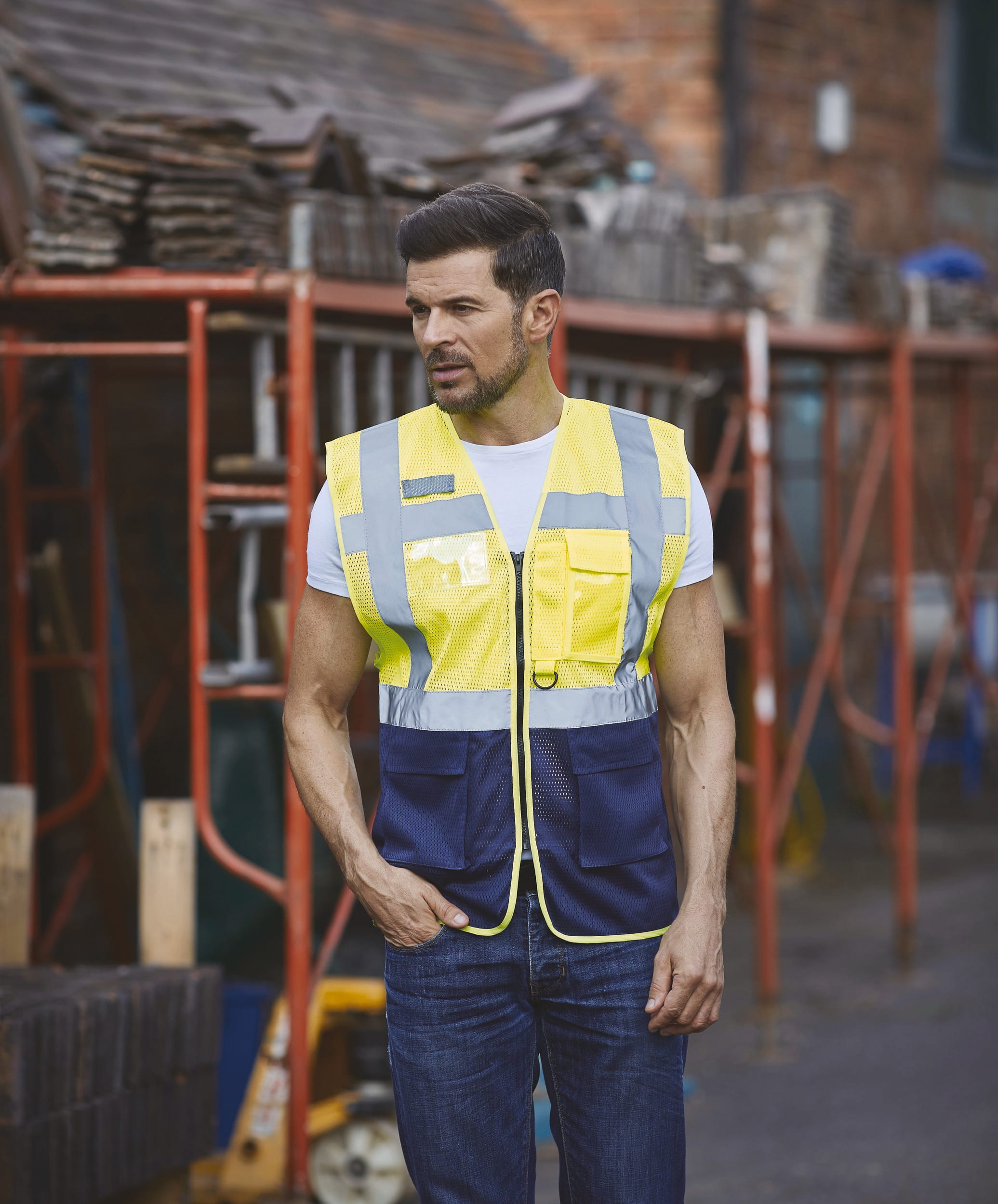 Top Cool - Hi-Vis mesh executive waistcoat