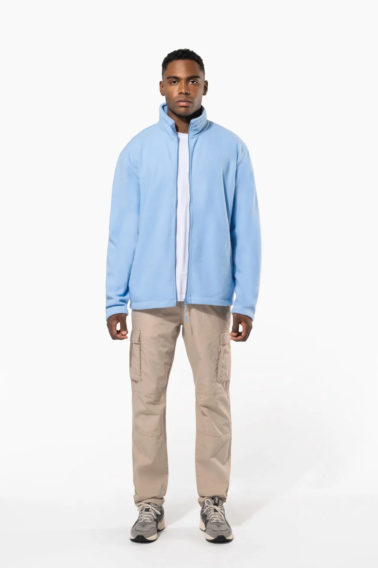 Mikrofleece-Jacke mit Reißverschluss für Herren