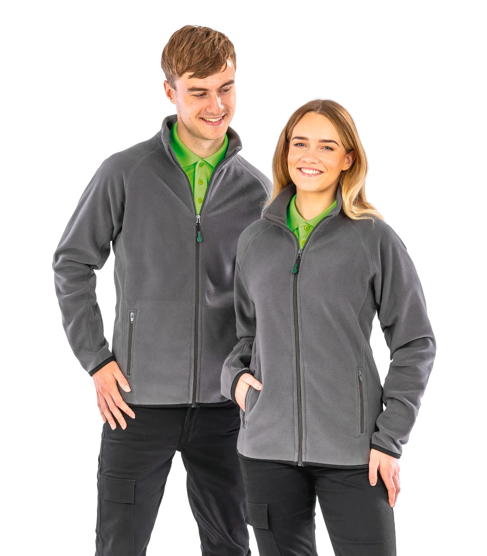 Polarthermie-Jacke aus recyceltem Fleece.