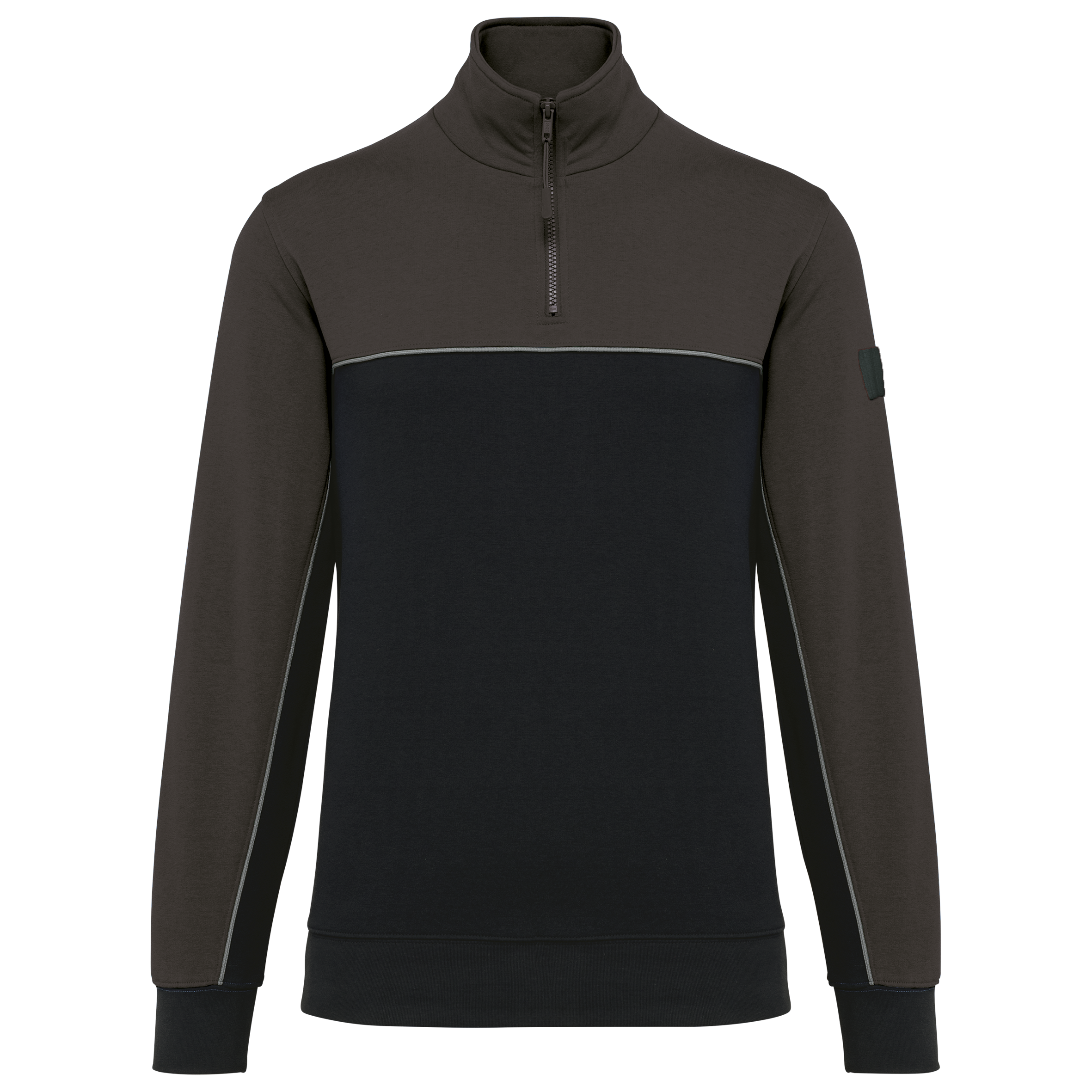 Umweltfreundliches Unisex-Sweatshirt mit Reißverschlusskragen