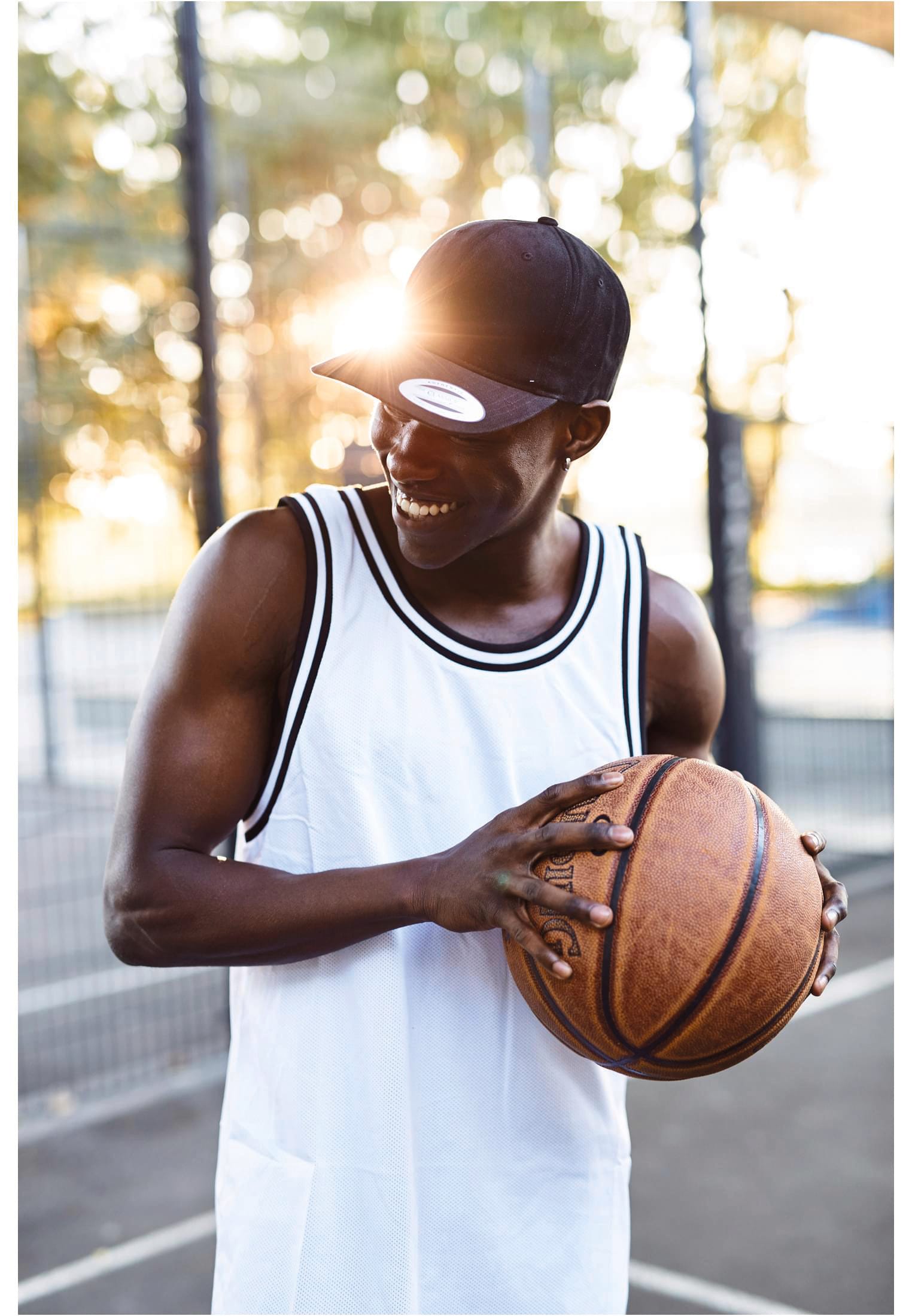 Gebürstete Cap aus Baumwoll-Serge