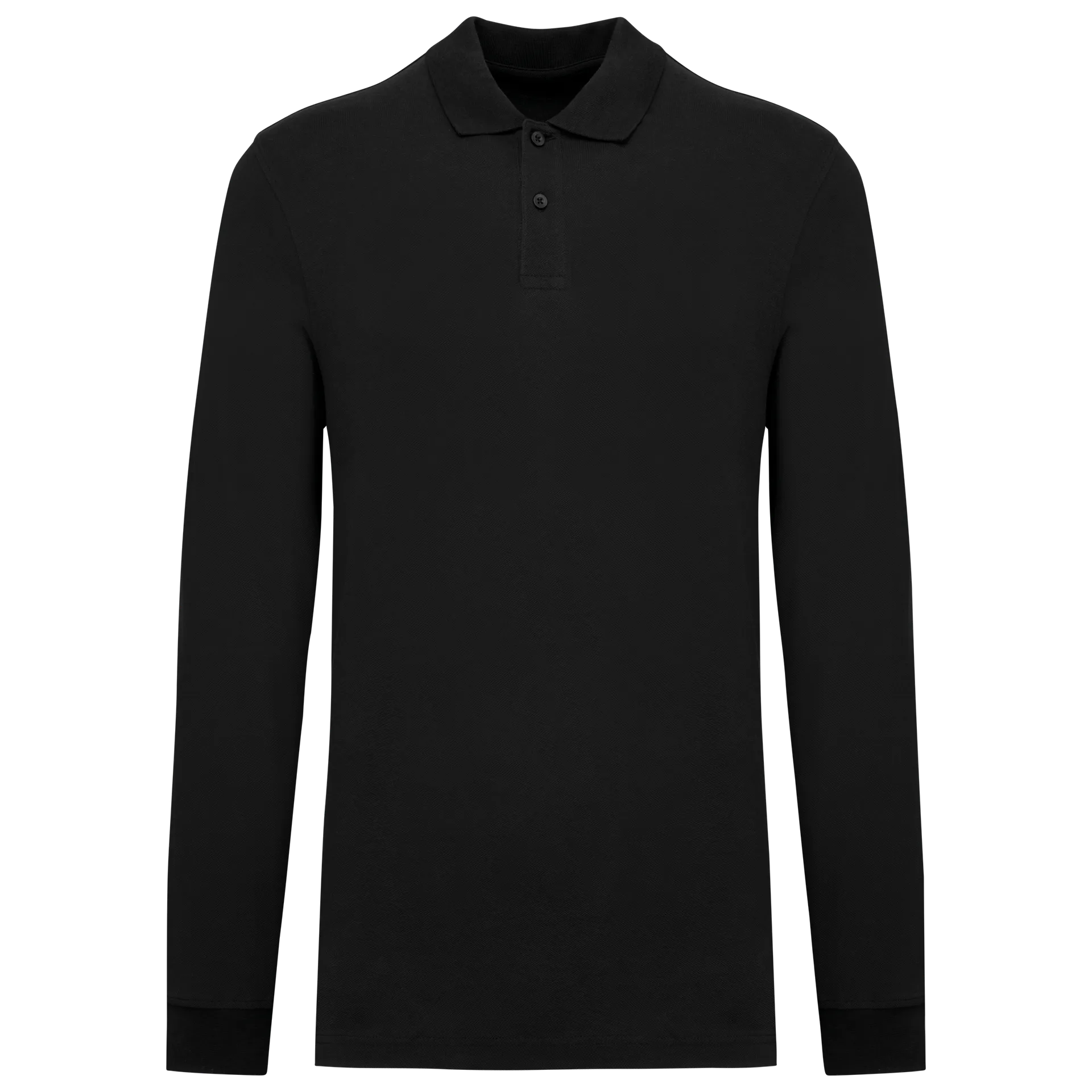 Herren Piqué-Polohemd lange Ärmel Bio-180