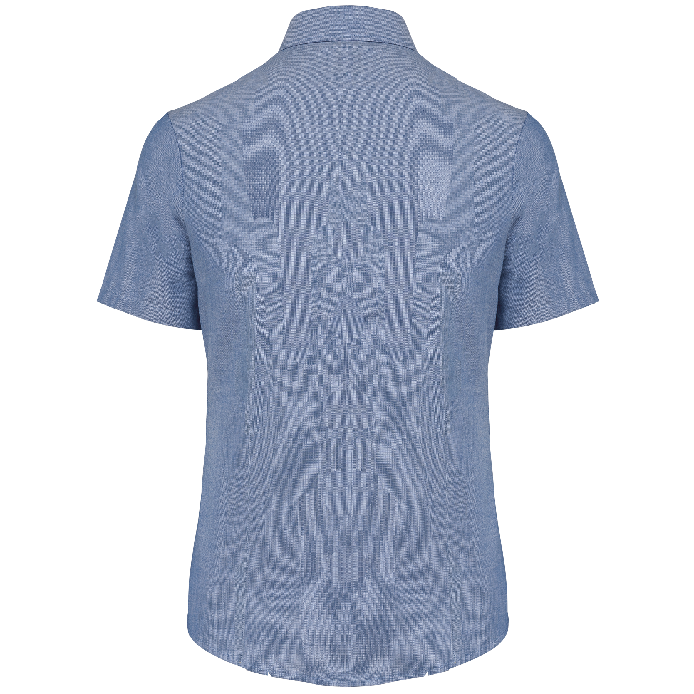 Damen Oxford Kurzarmbluse