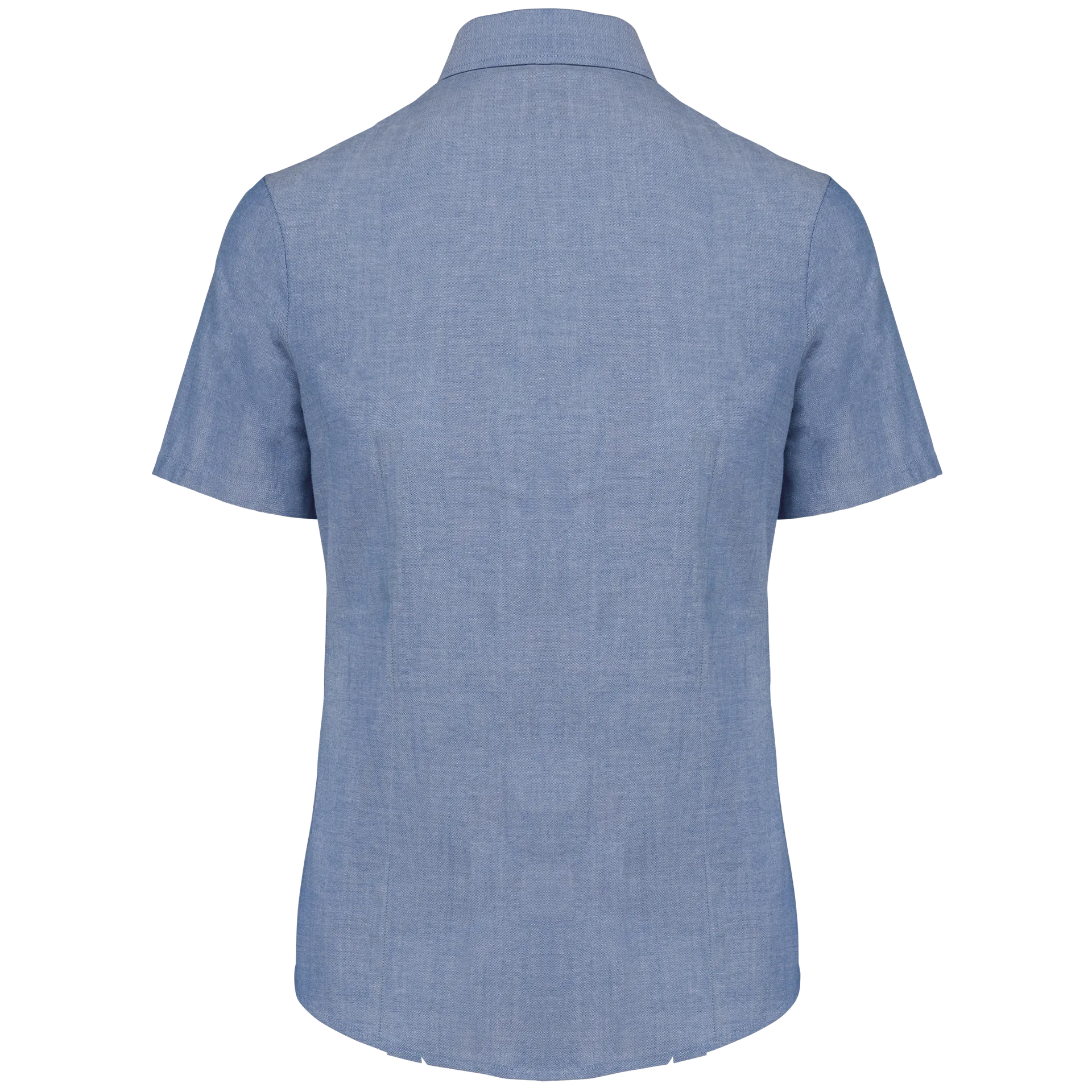 Damen Oxford Kurzarmbluse