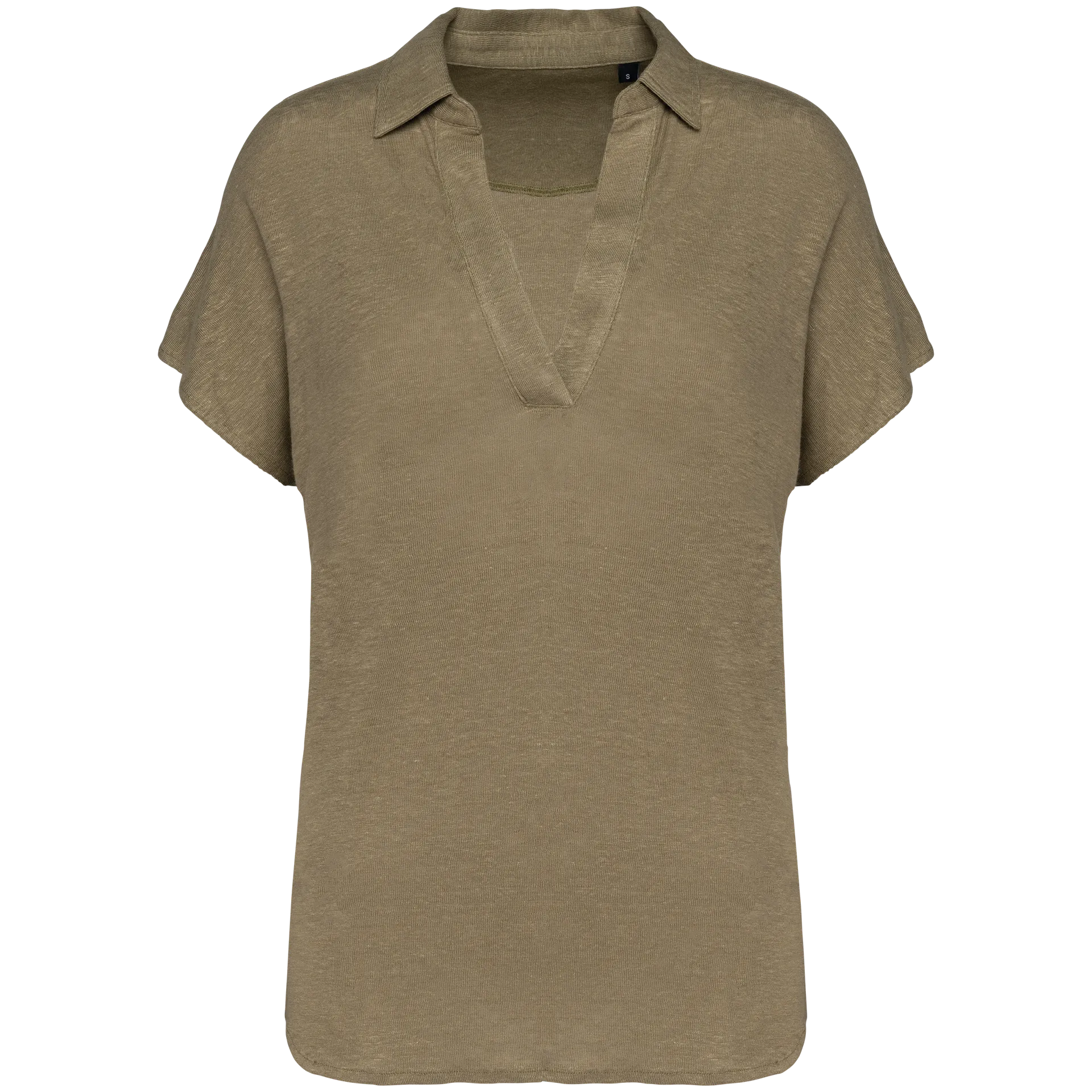 Damen-Polohemd aus Leinen