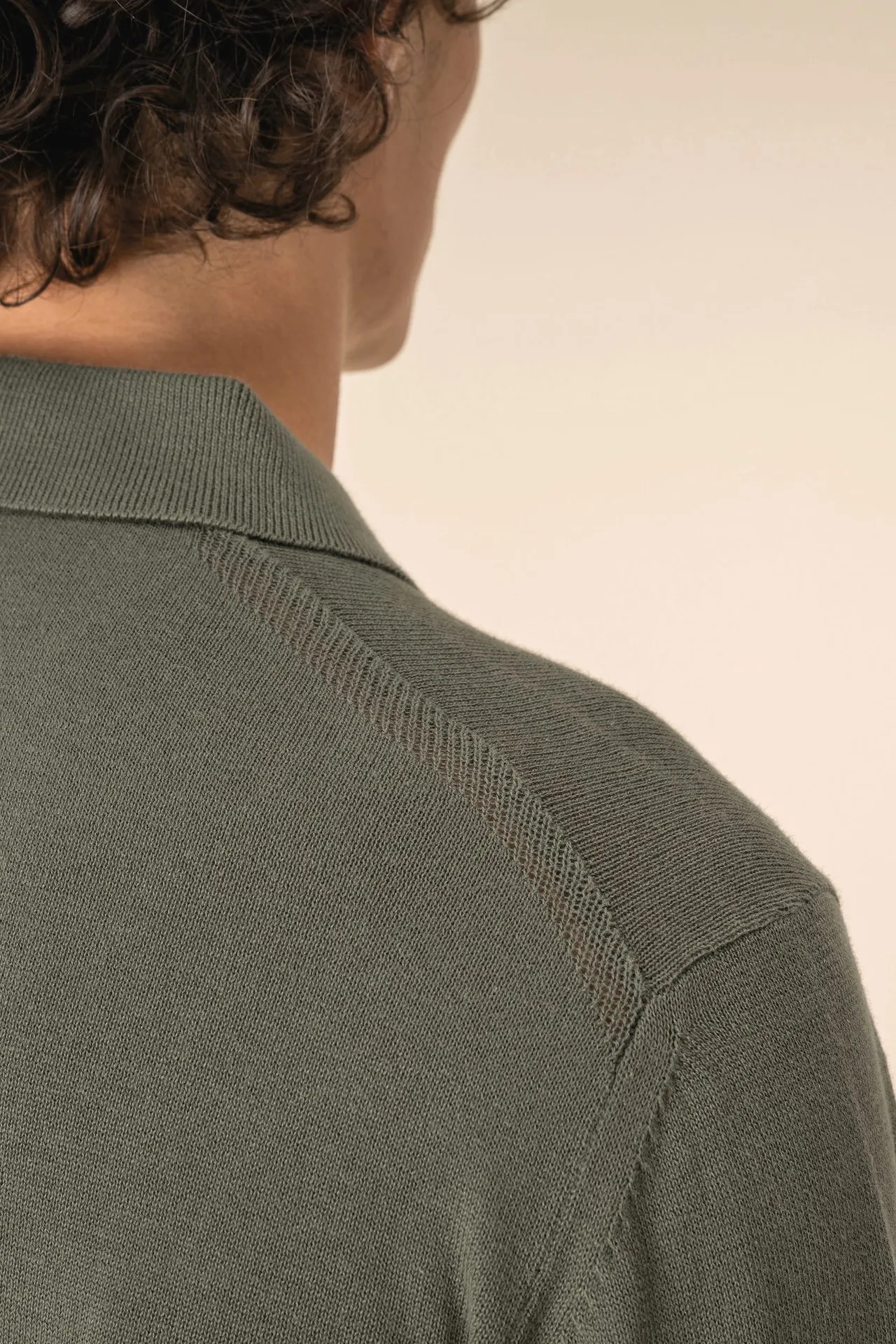 Umweltfreundliches Polohemd mit langen Ärmeln für Herren