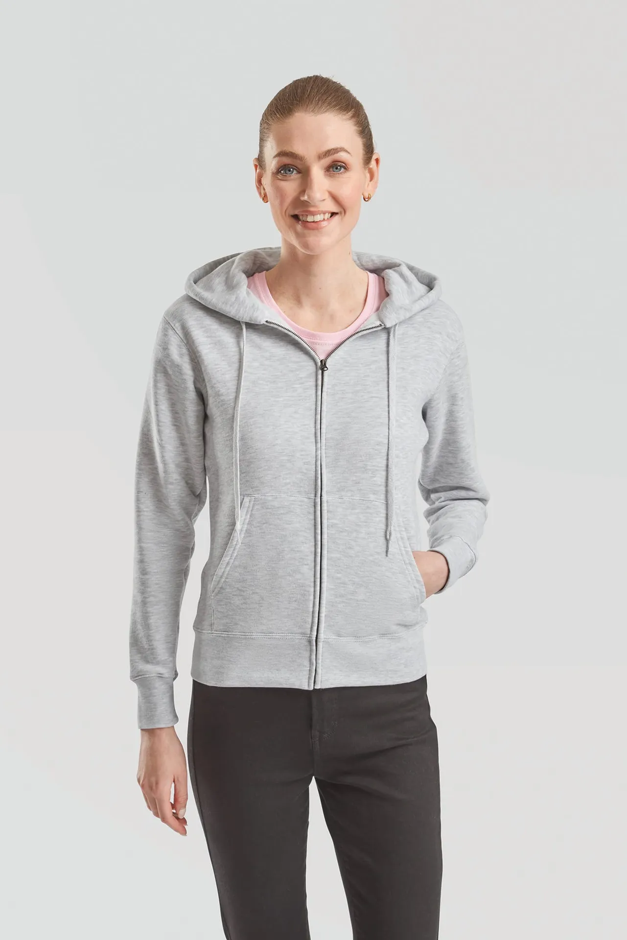 Lady-fit Premium Hooded Sweat Jacket (62-118-0)