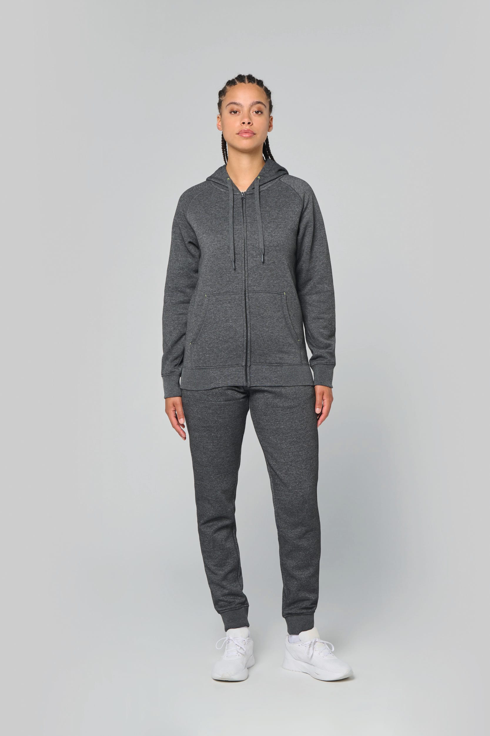 Unisex-kapuzenjacke mit zipper