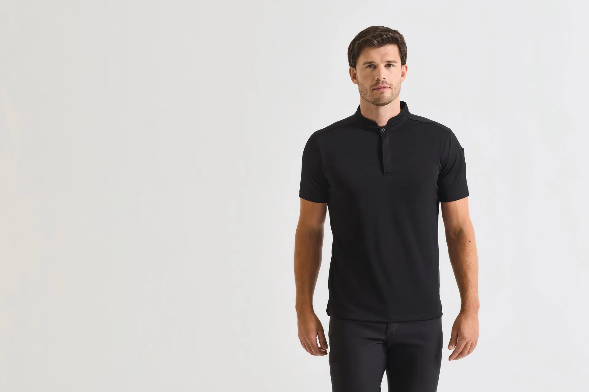 Coolchecker Essential Koch-Polohemd mit kurzen Ärmeln