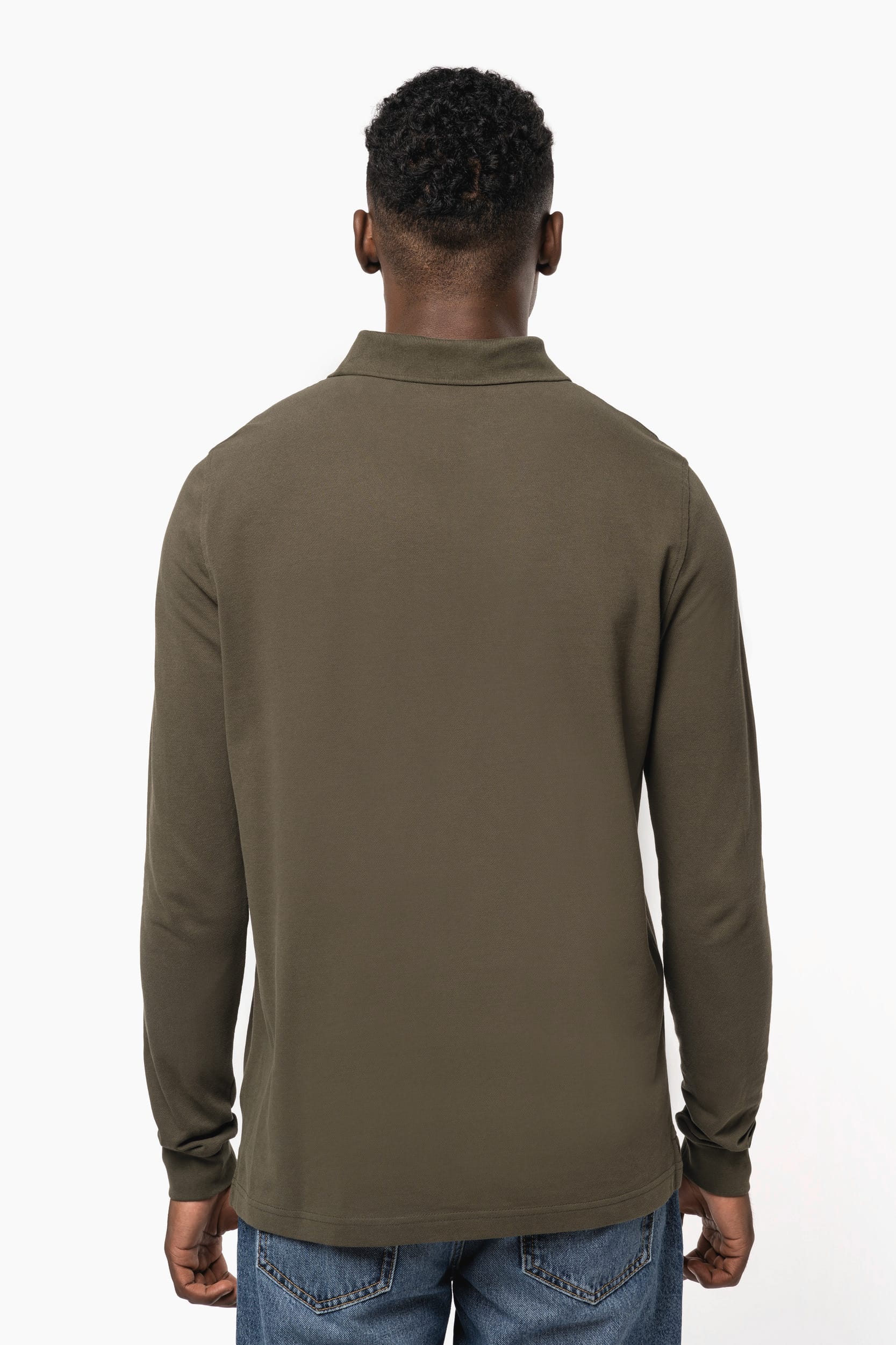 Herren Langarm Poloshirt