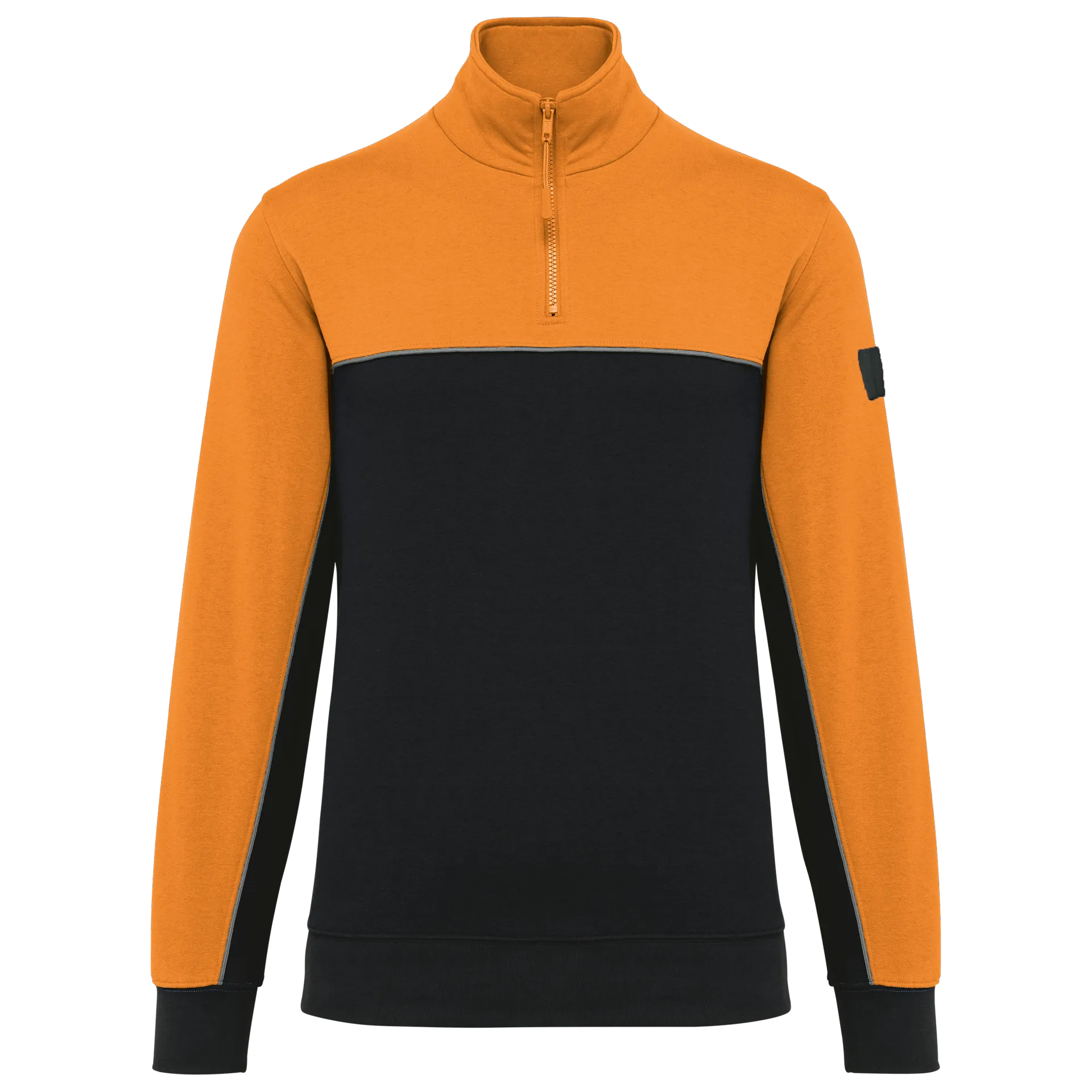 Umweltfreundliches Unisex-Sweatshirt mit Reißverschlusskragen