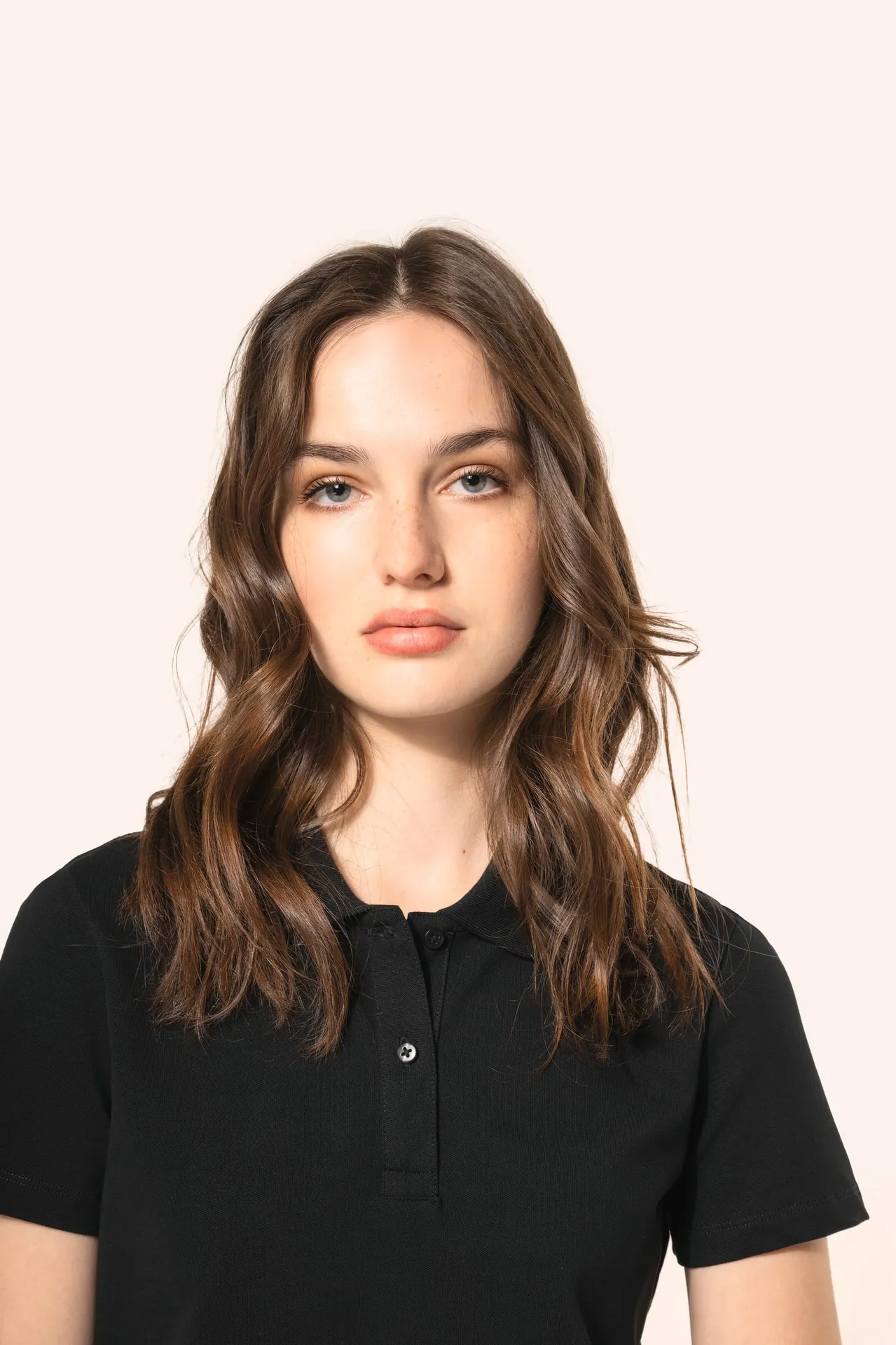 Supima® Damen-Polohemd mit kurzen Ärmeln