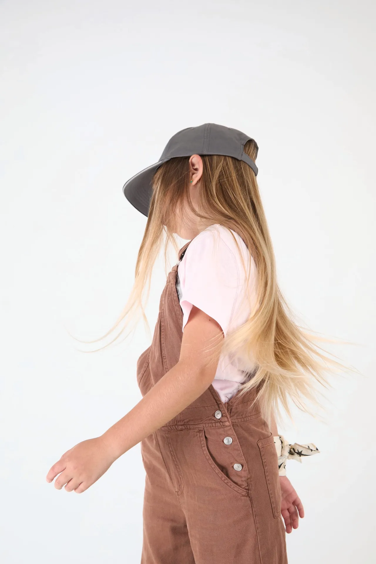 5-Panel Kinderkappe mit Kontrast-Sandwichschirm