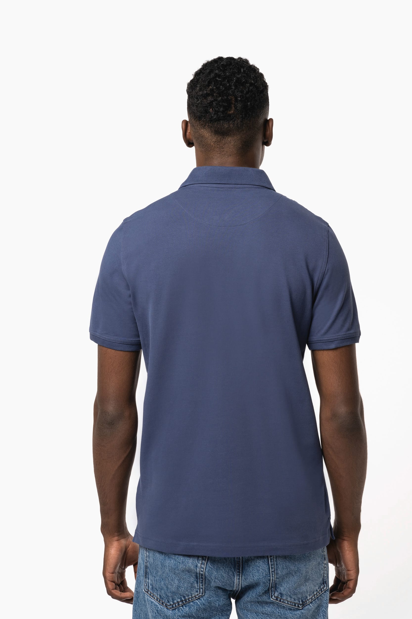 Kurzarm-Polohemd für Herren. Aus Baumwollpiqué