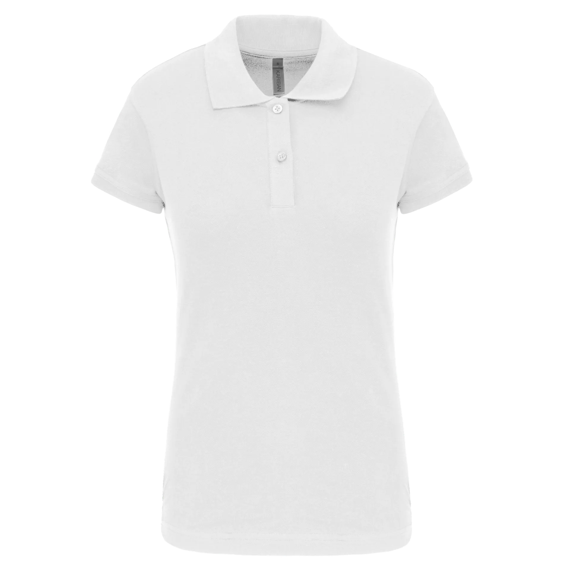 Kurzarm-Polohemd für Damen. Aus Baumwollpiqué