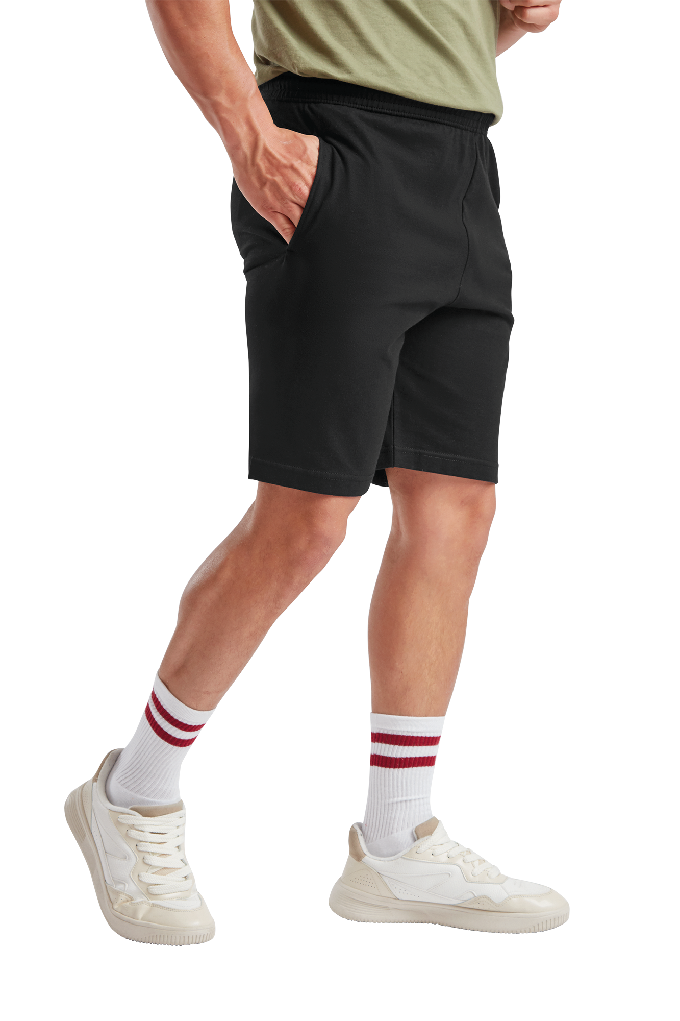Shorts aus Jersey