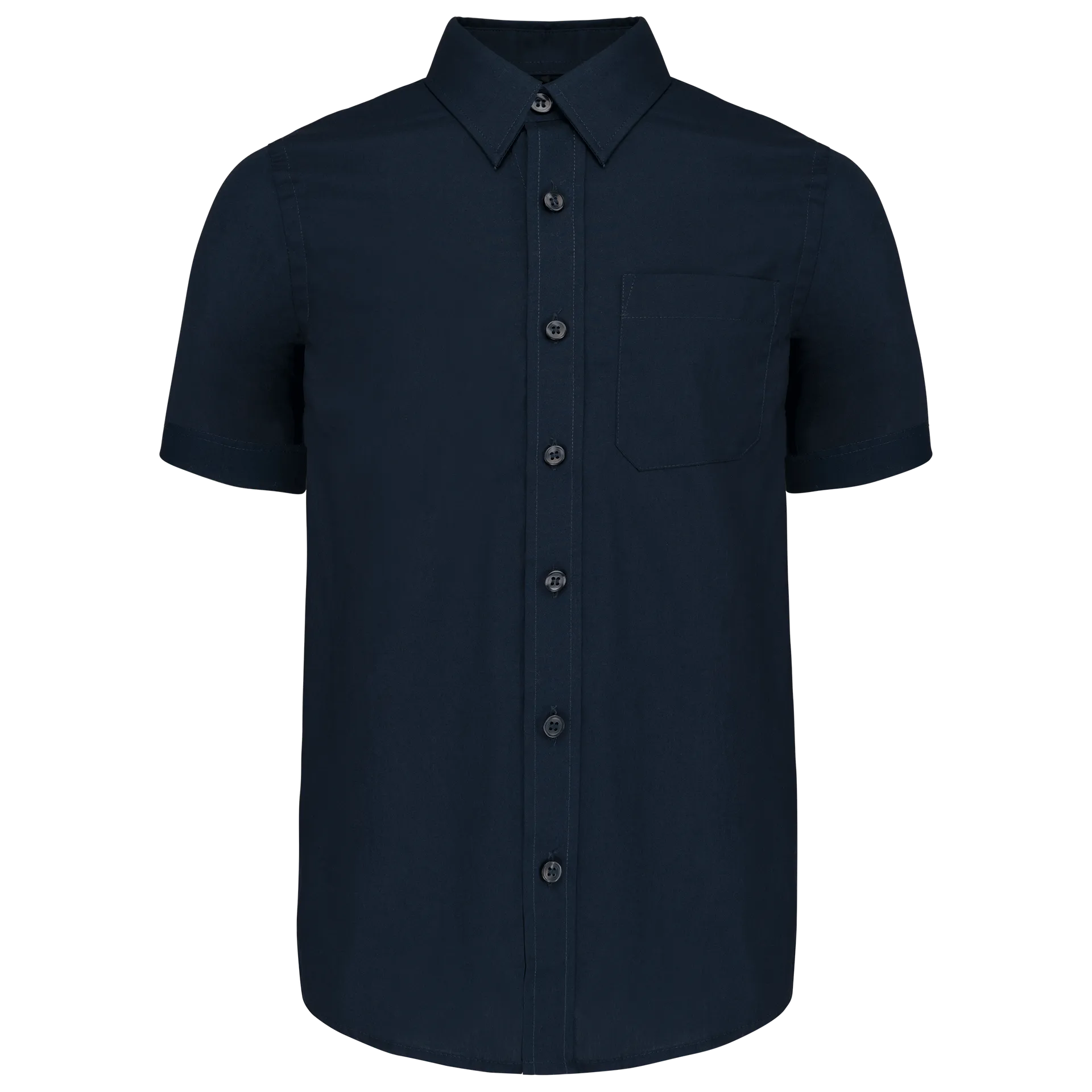 Kinder Popelin-Hemd Kurzarm