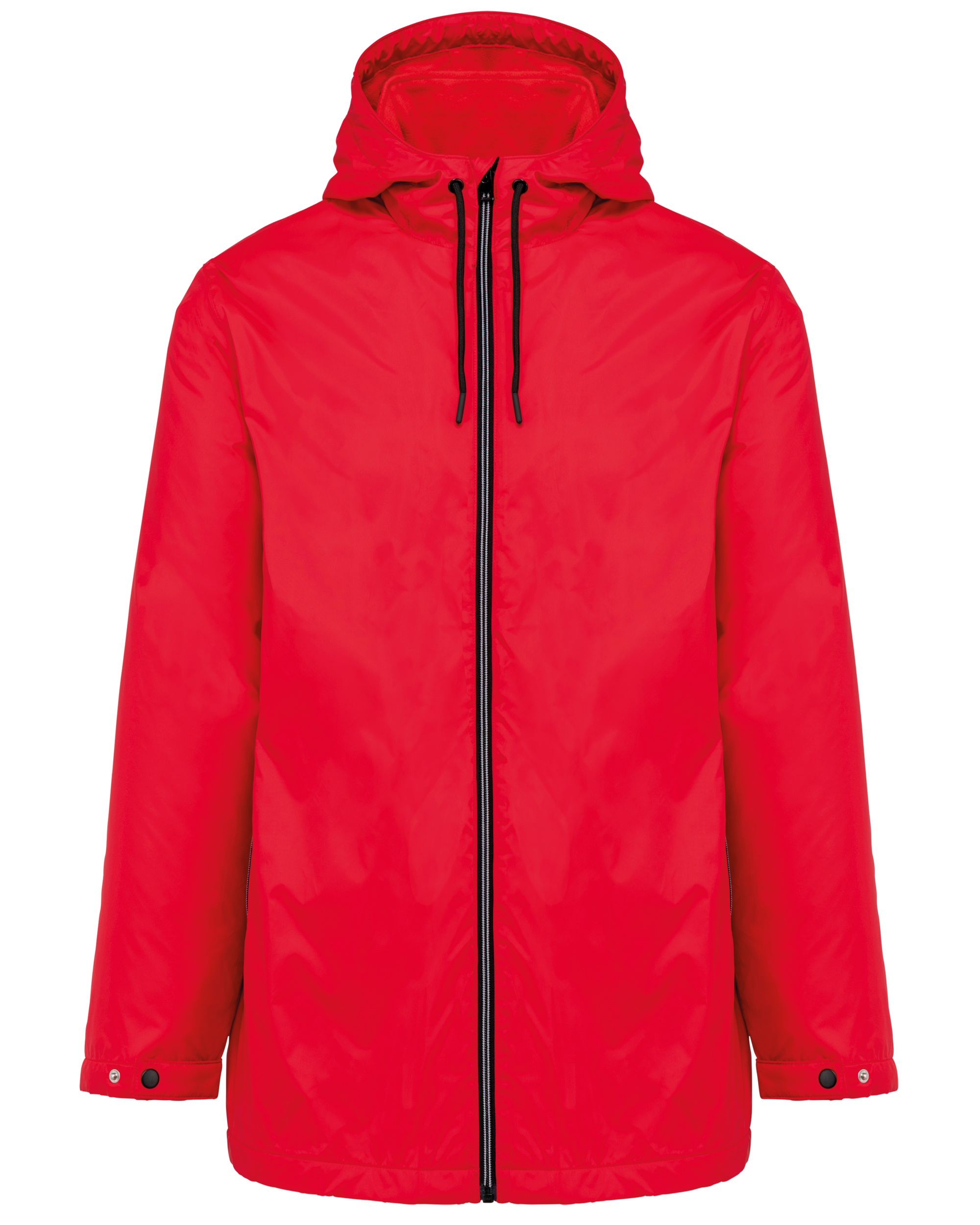 Gefütterte Unisex-Kapuzenjacke aus Mikrofleece