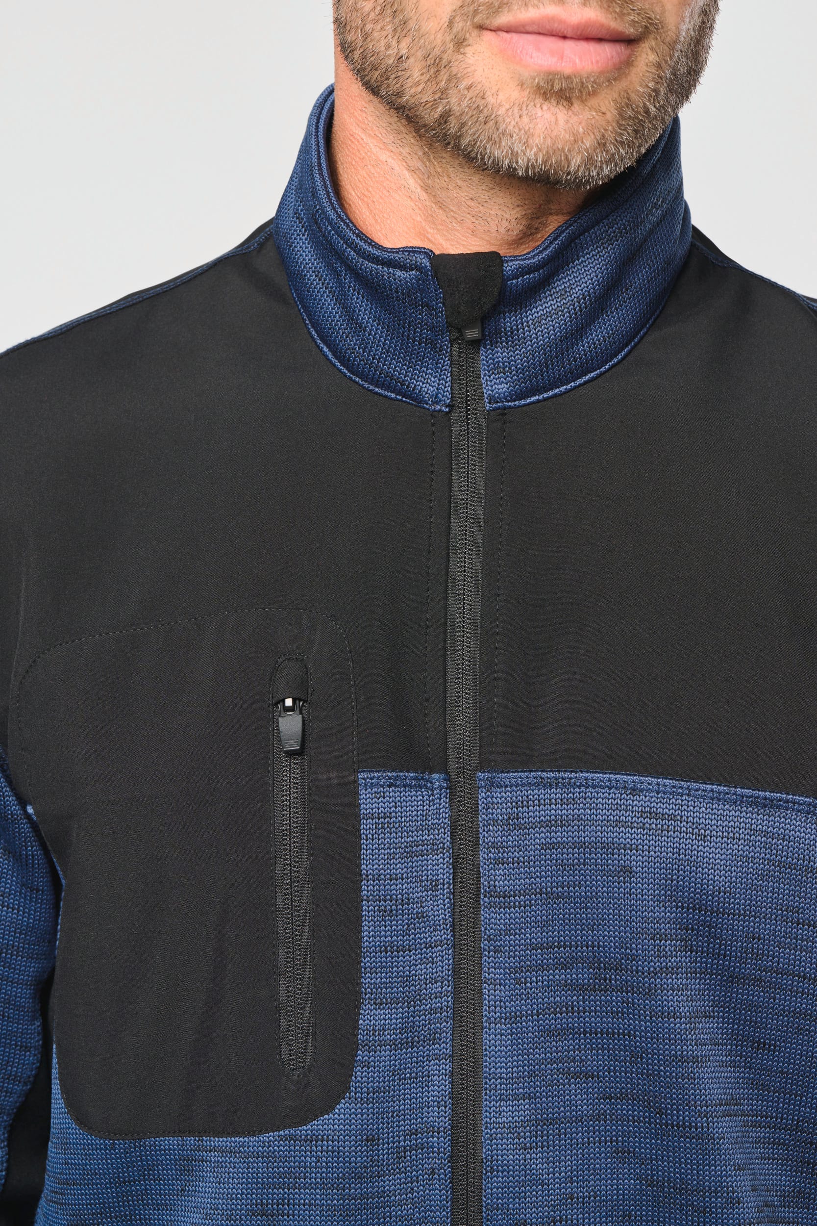 Recycelte Herren Polyestertrikot Jacke