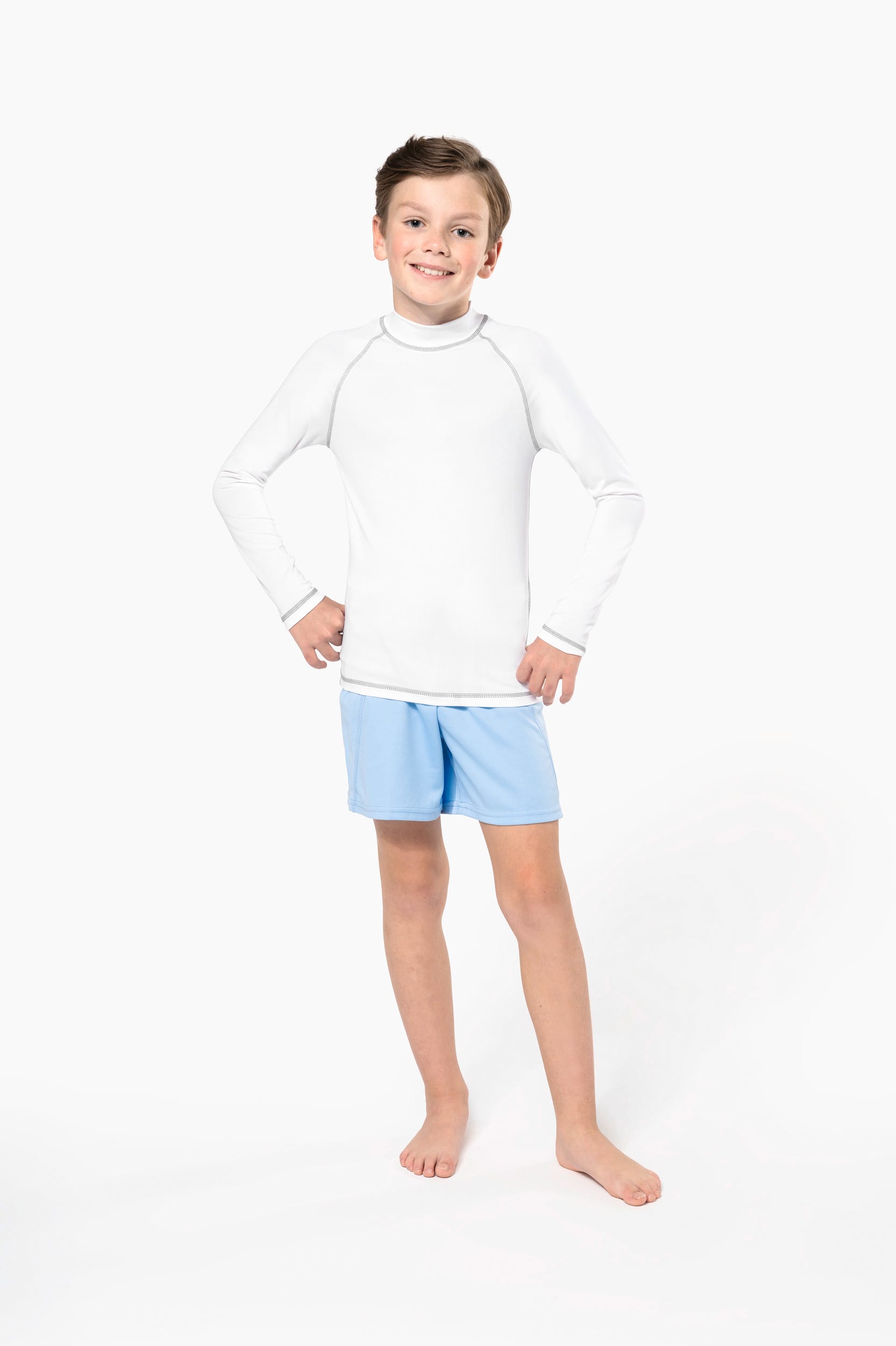 Kinder-Funktionsshirt mit langen Ärmeln und UV-Schutz