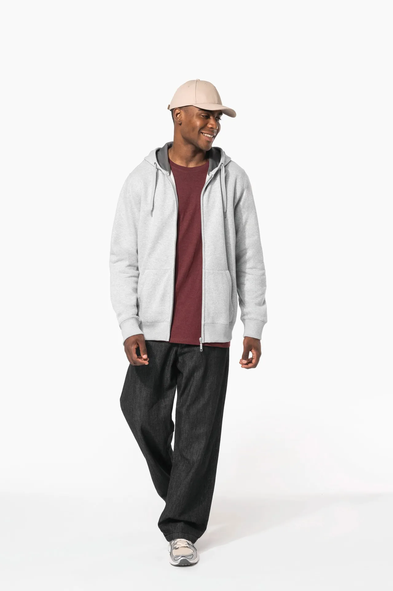 Kapuzensweatshirt mit Reißverschluss