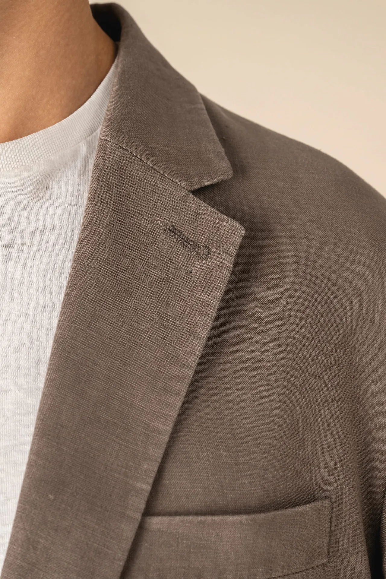 Herren-Blazer aus verwaschenem Leinen