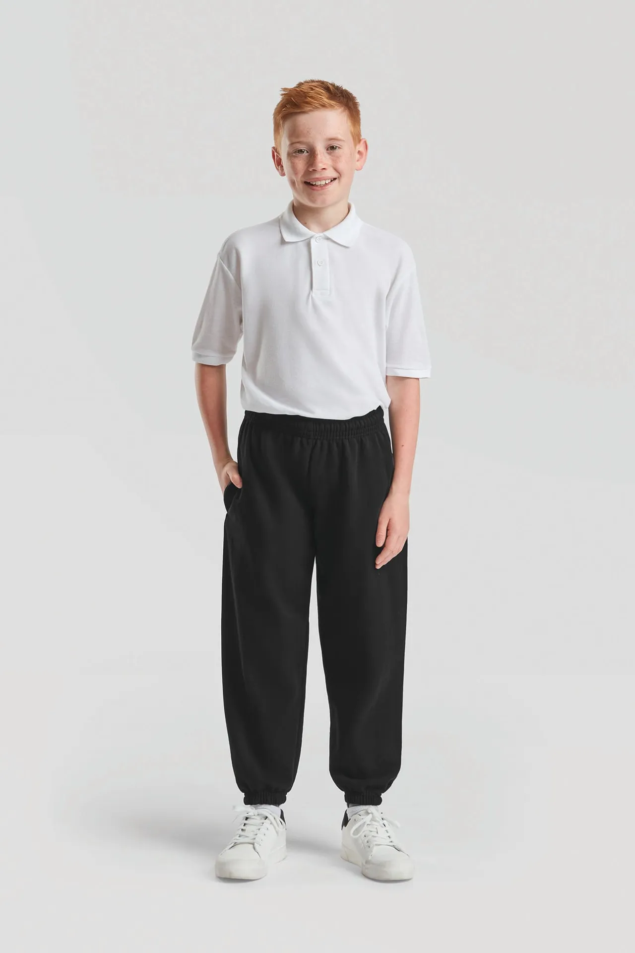 Kids Classic Elasticated Cuff Jog Pants (64-051-0)