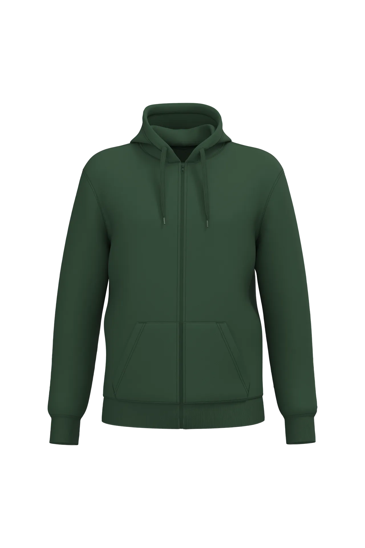 Recyceltes Unisex-Sweatshirt mit Reißverschluss und Kapuze