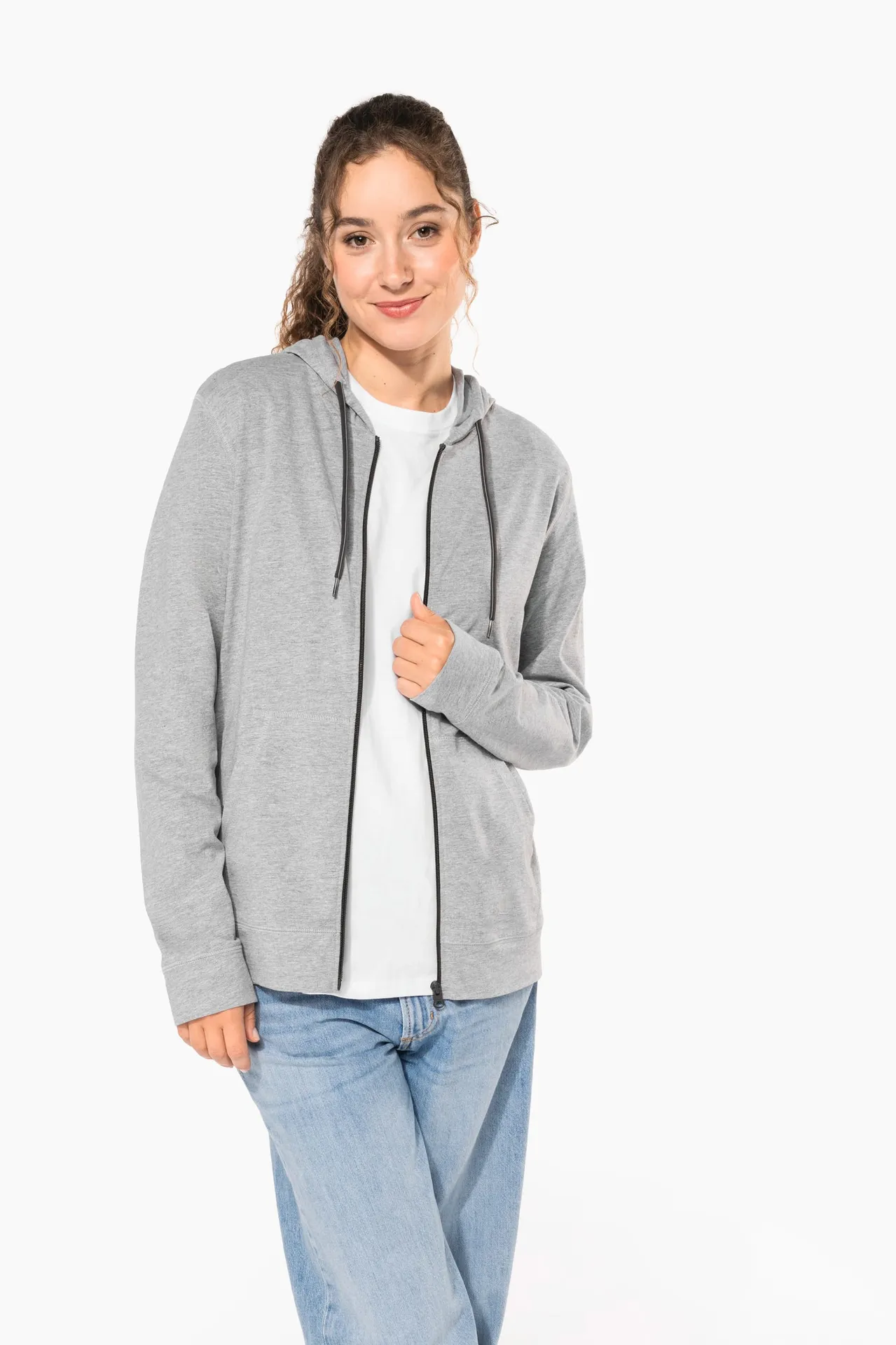 Lightweight Cotton Hooded Sweatshirt