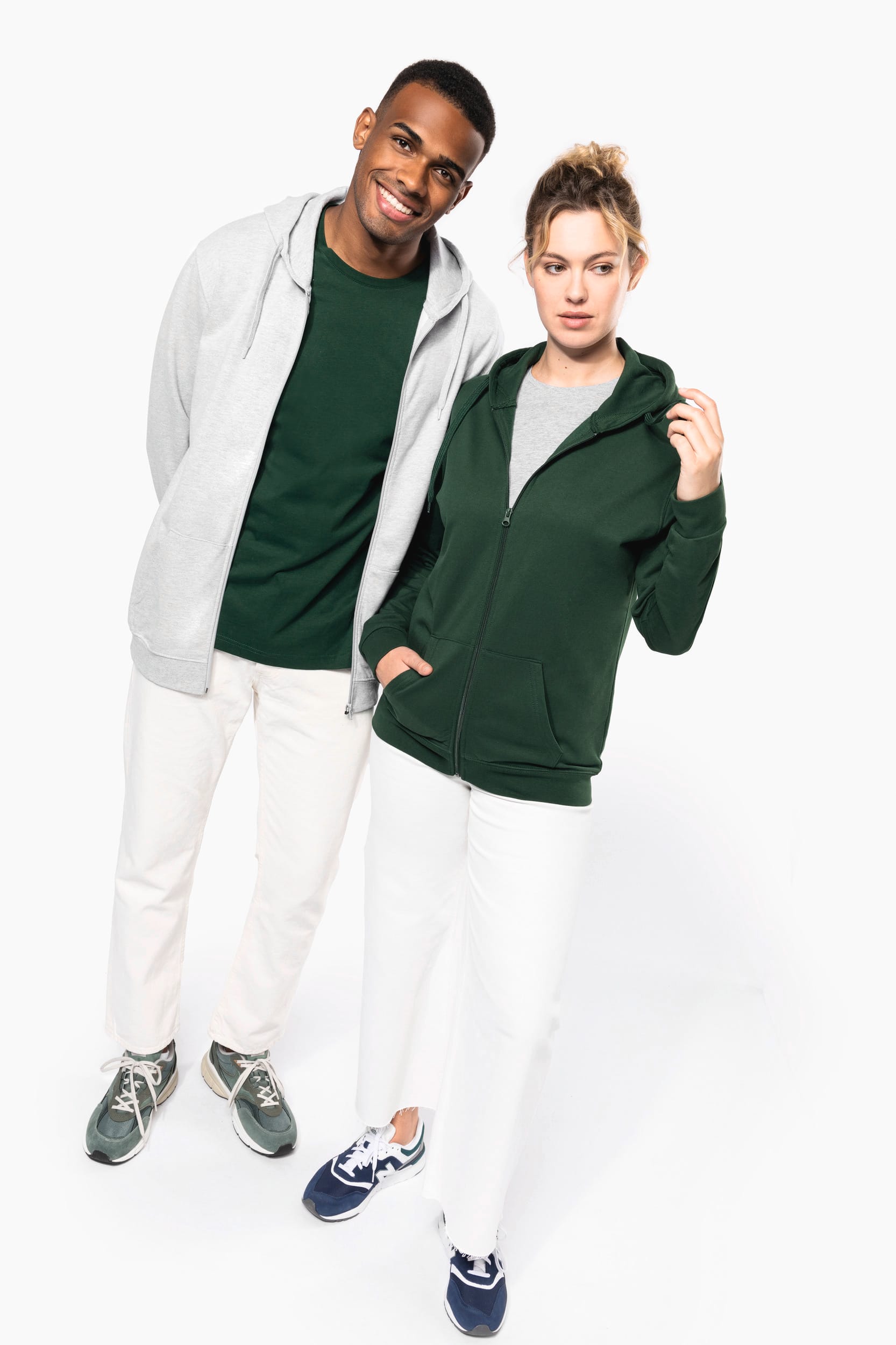 Kapuzen-sweatshirt mit Reißverschluss