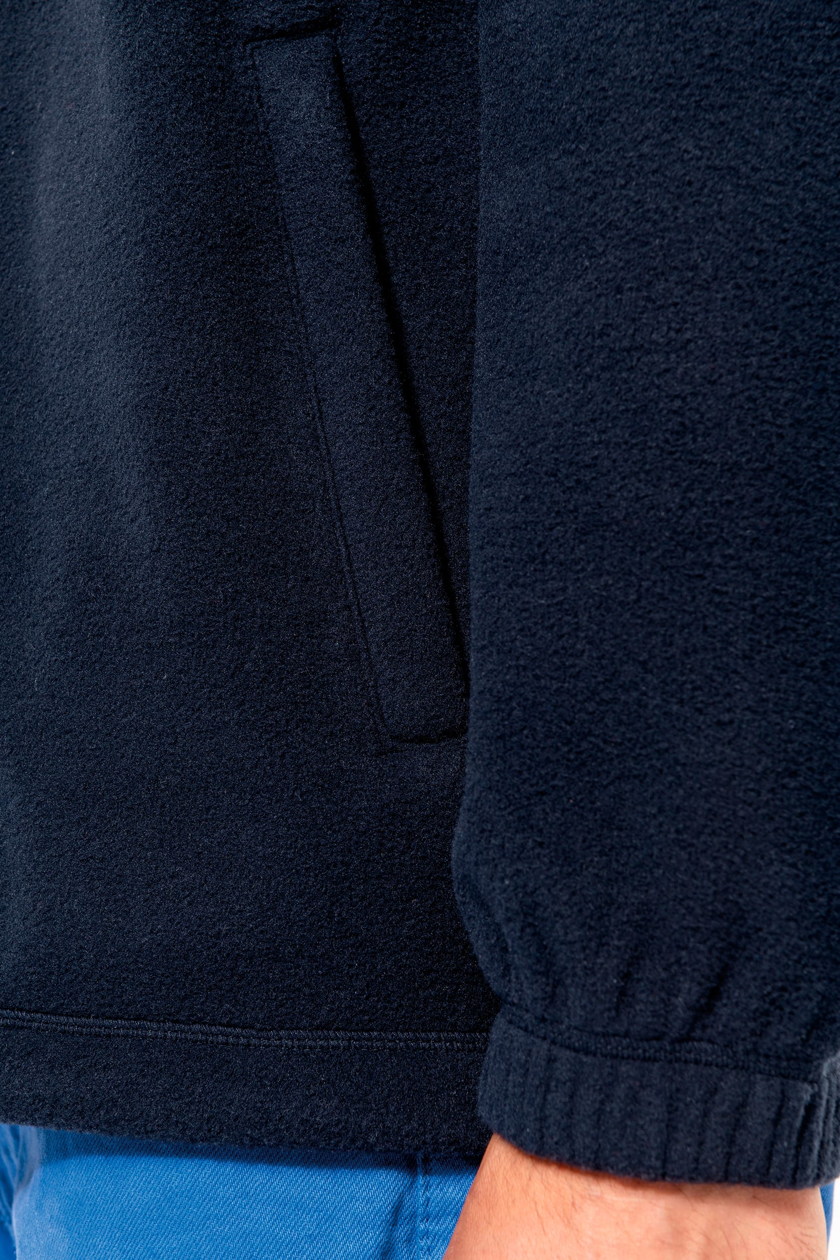 Verstellbare Fleecejacke mit elastischen Ärmelbündchen