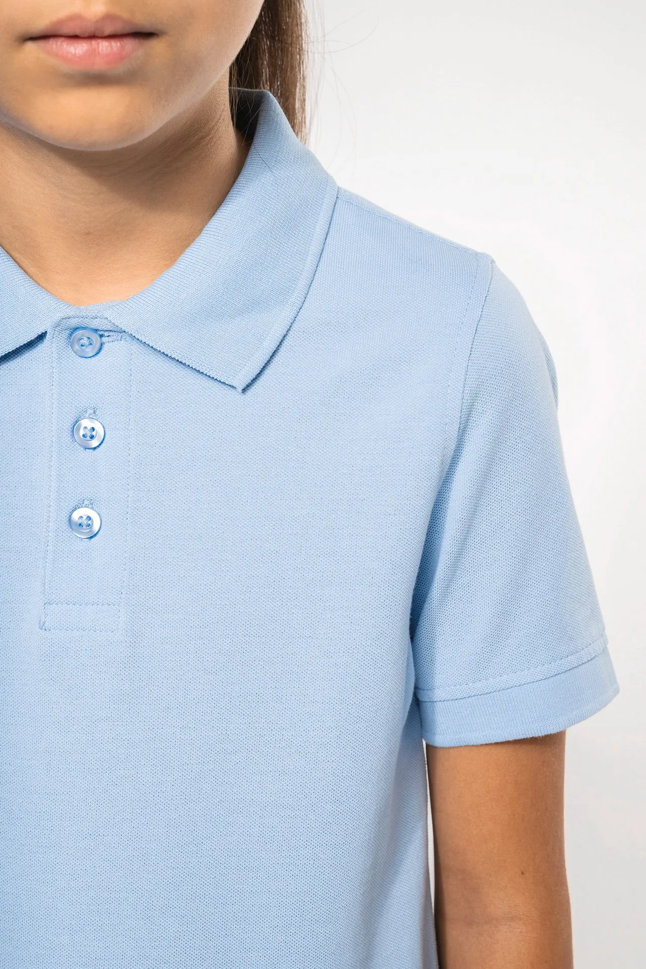 Kinder Kurzarm Poloshirt aus Baumwollpiqué