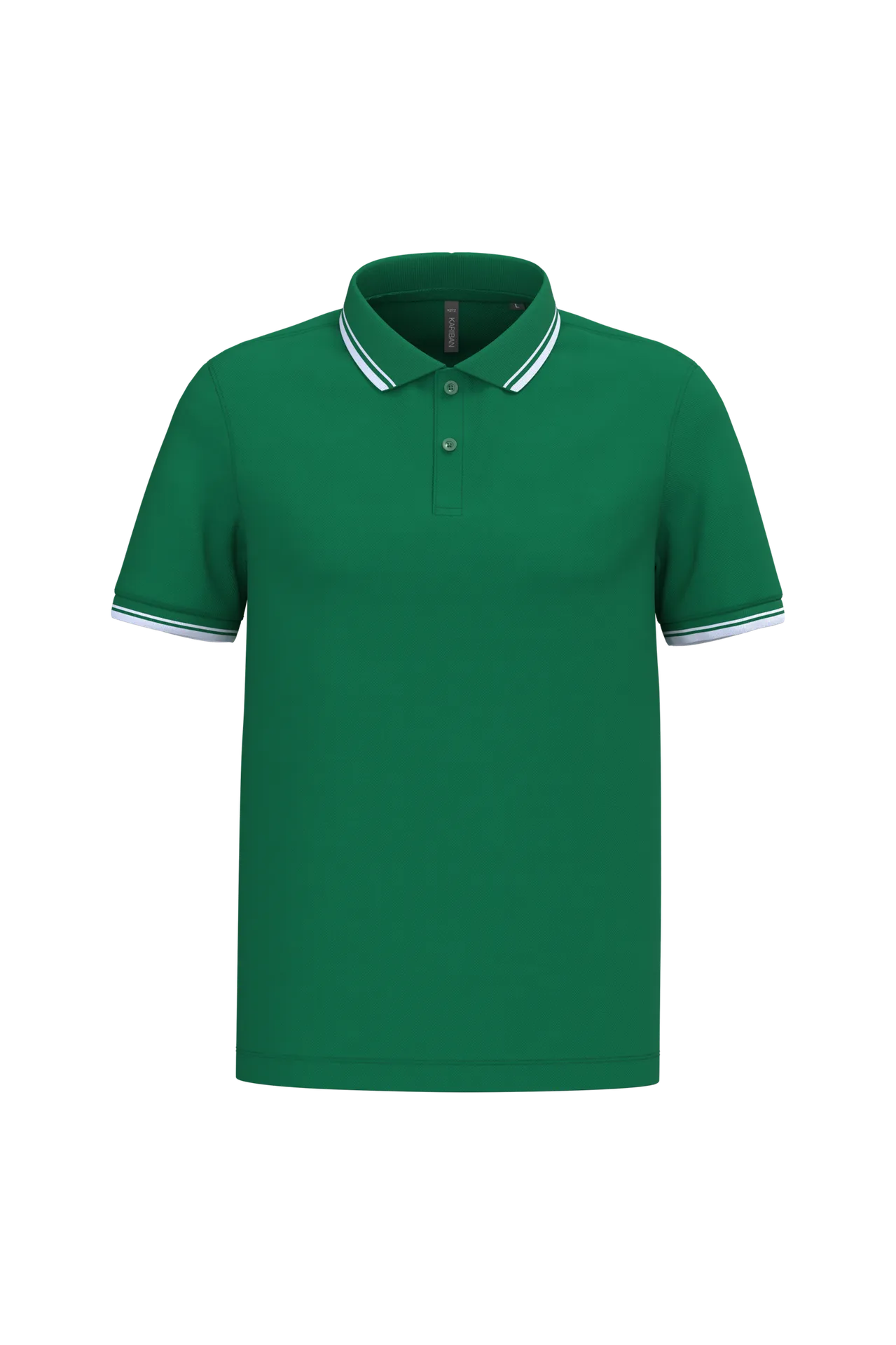 Herren Poloshirt mit kurzen Ärmeln und kontrastfarbenen Paspeln
