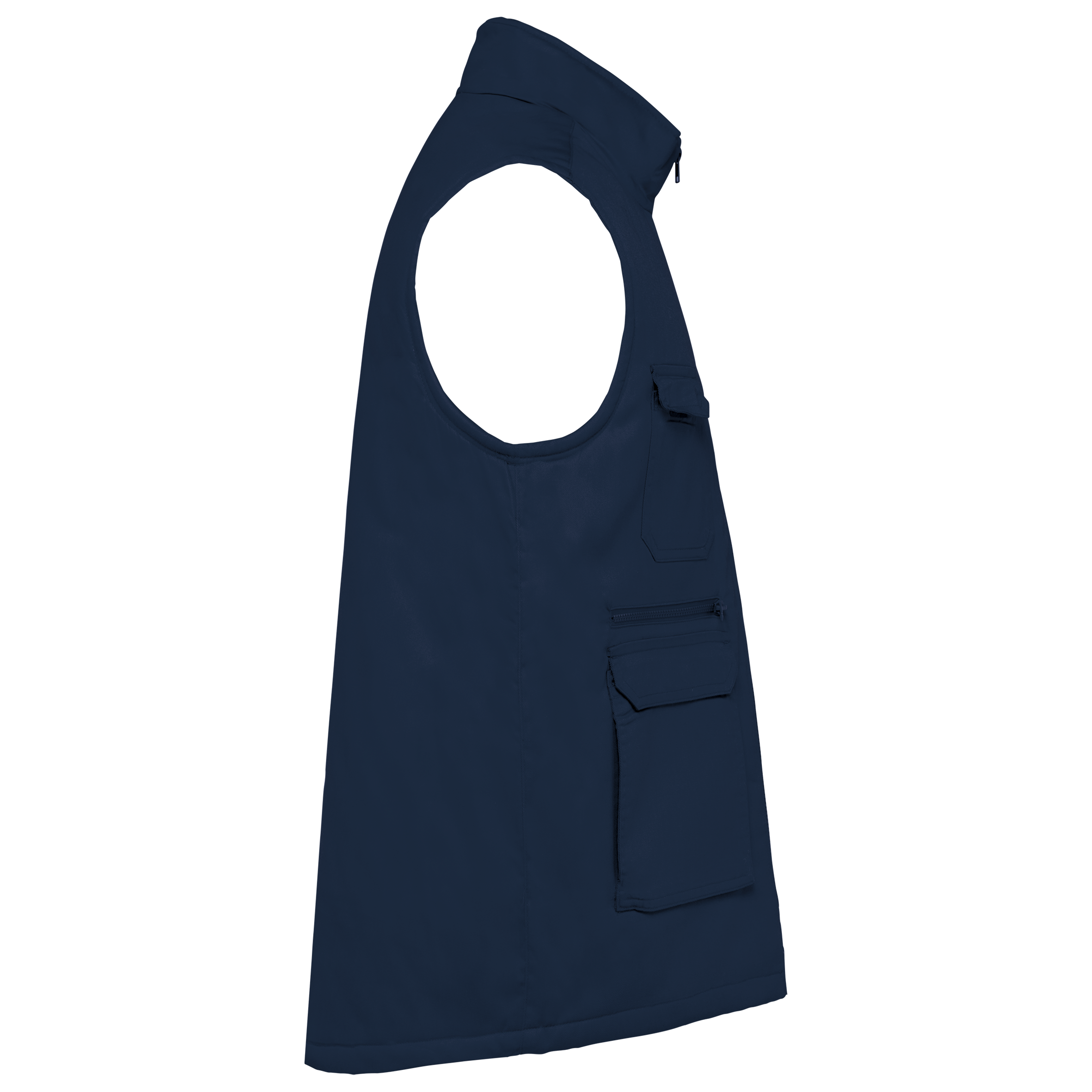 Gefütterte Unisex-Weste aus  Baumwollpolyester