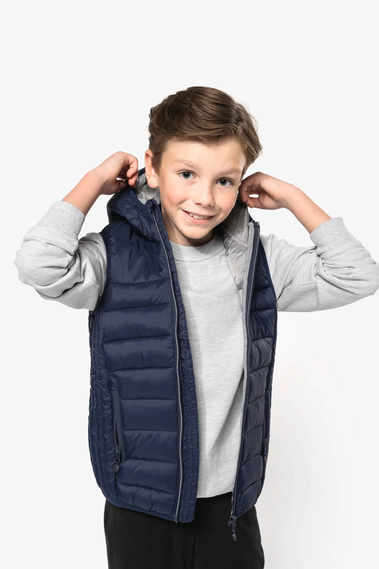 Bodywarmer mit Kapuze für Kinder