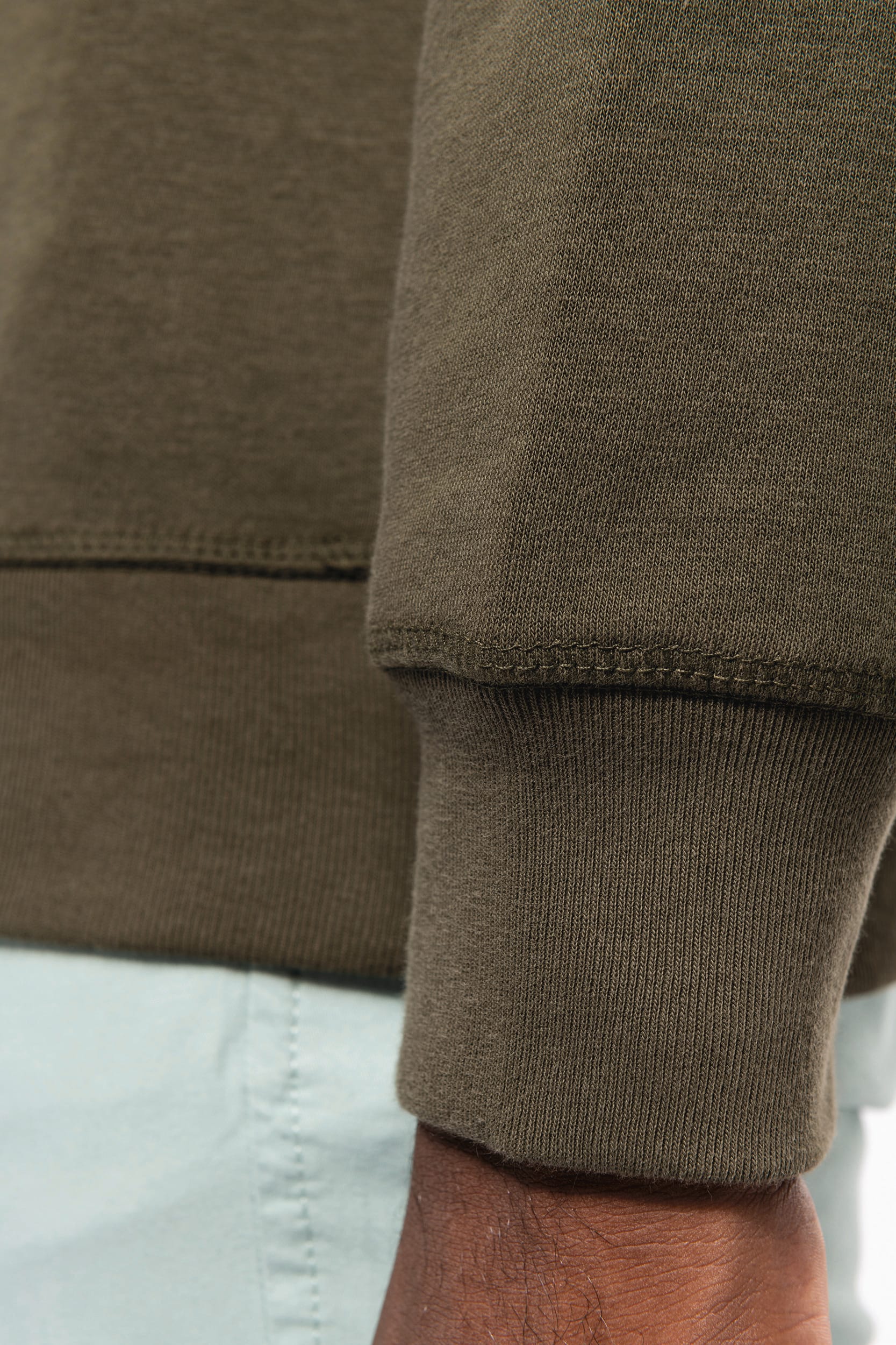 Herren Sweatshirt BIO-BAUMWOLLE Rundhalsausschnitt Raglanärmel