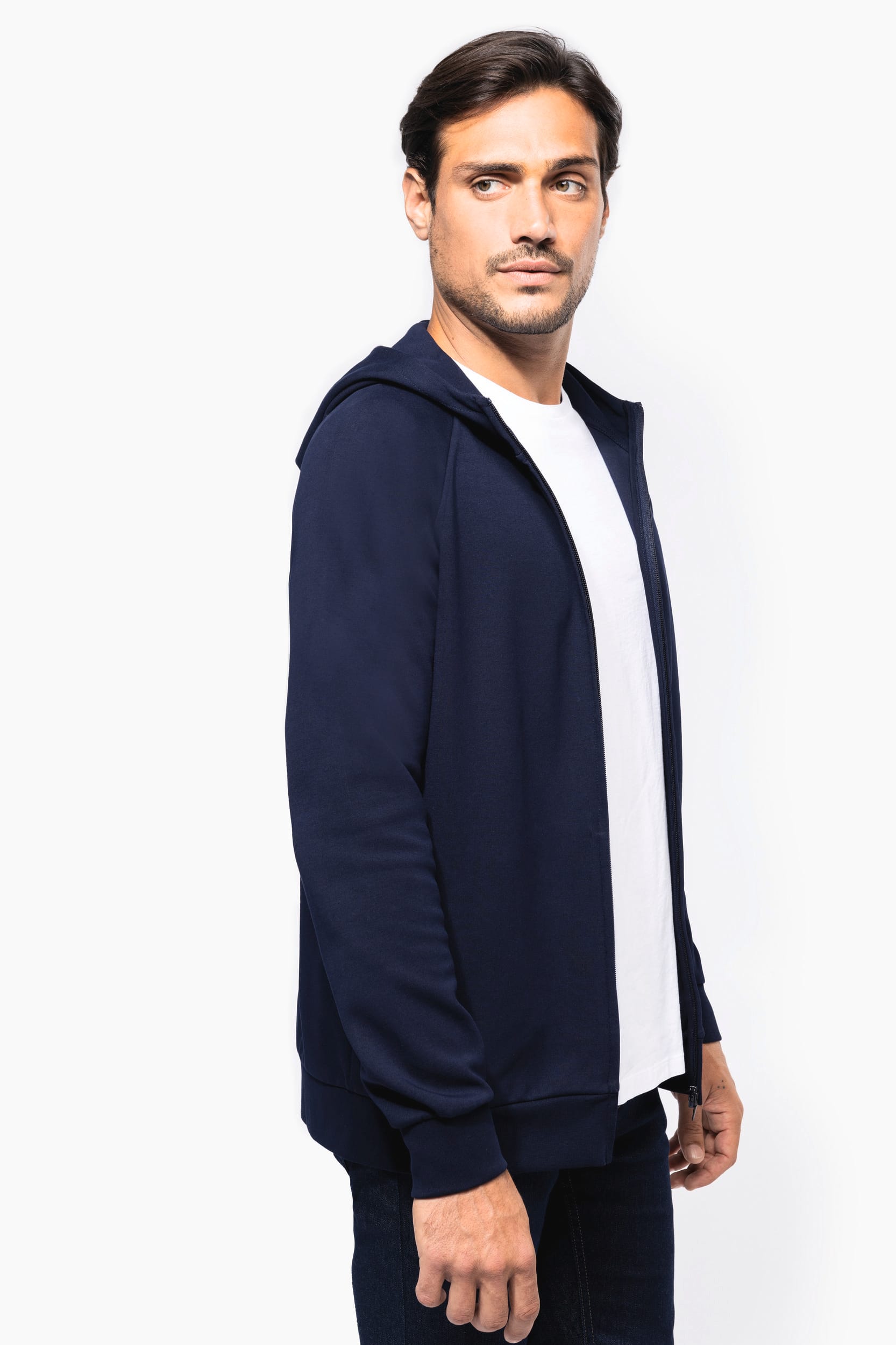 Herren-Reißverschlussjacke mit Kapuze