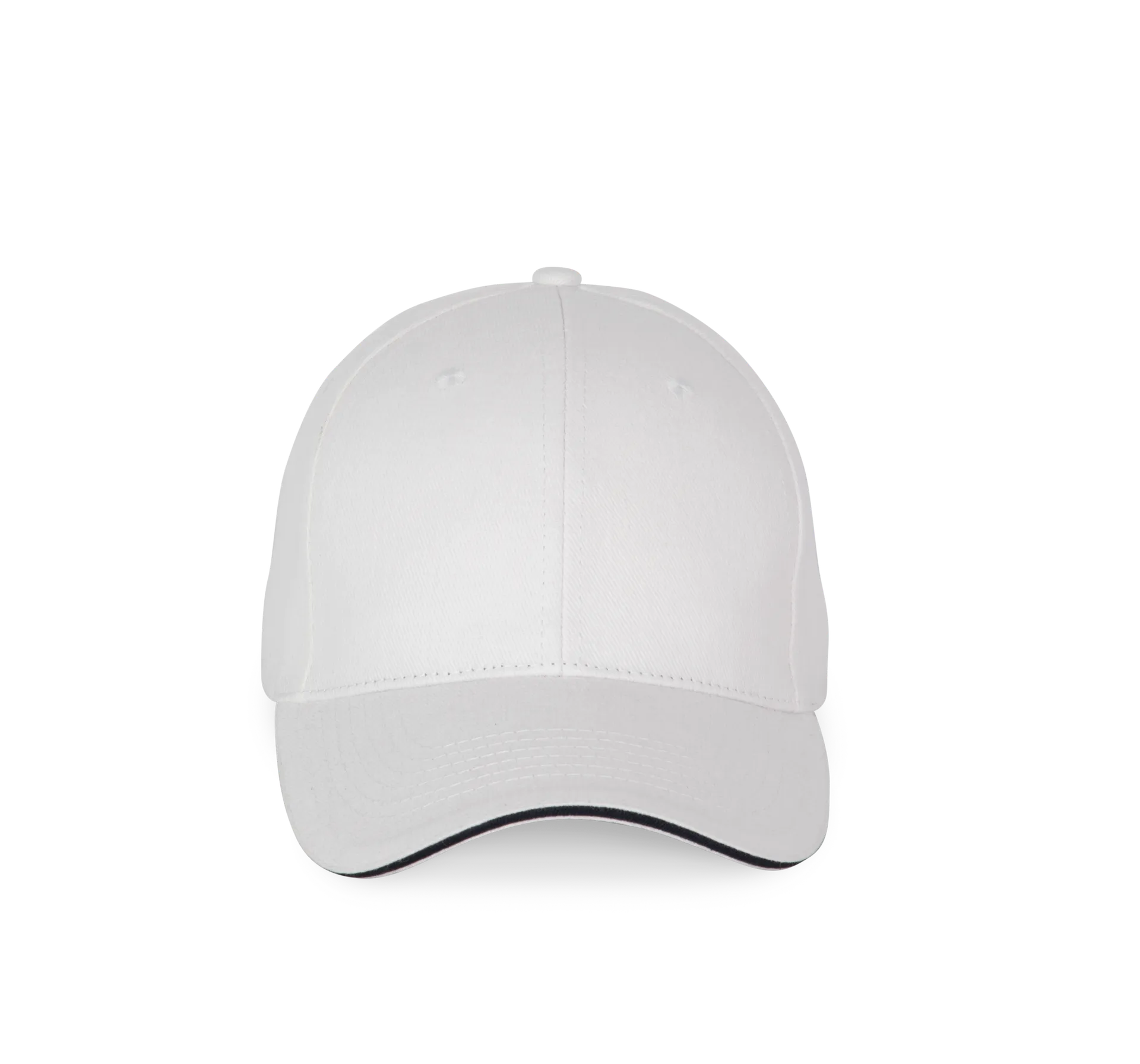 6-Panel-Kappe mit Kontrast-Sandwichschirm