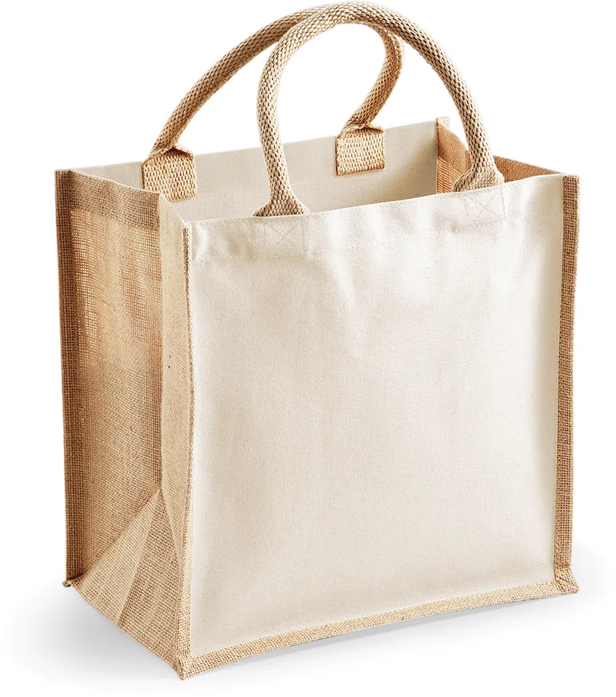 Printers' midi jute bag