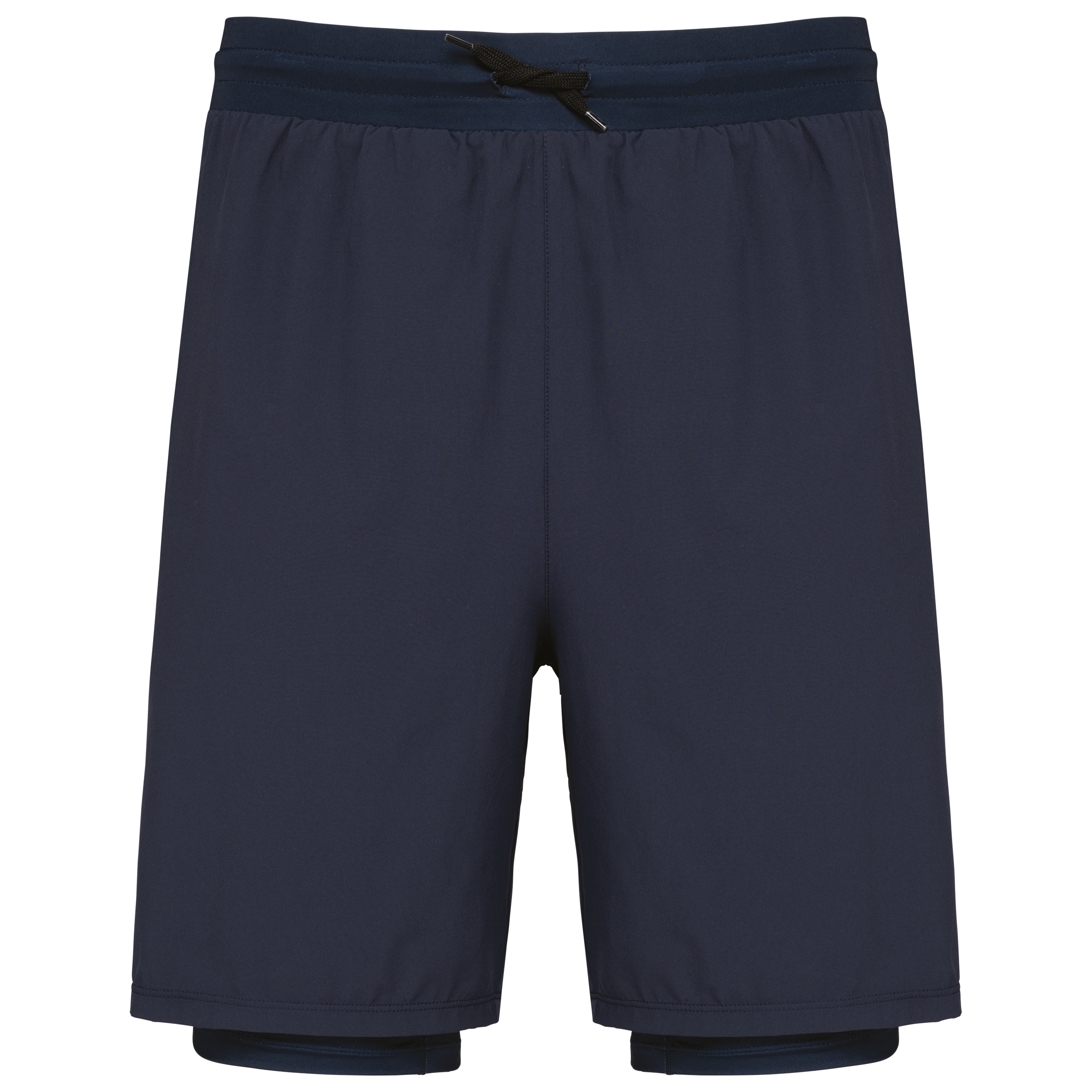 Umweltfreundliche 2-in-1-Shorts mit integrierter Untershort für Herren