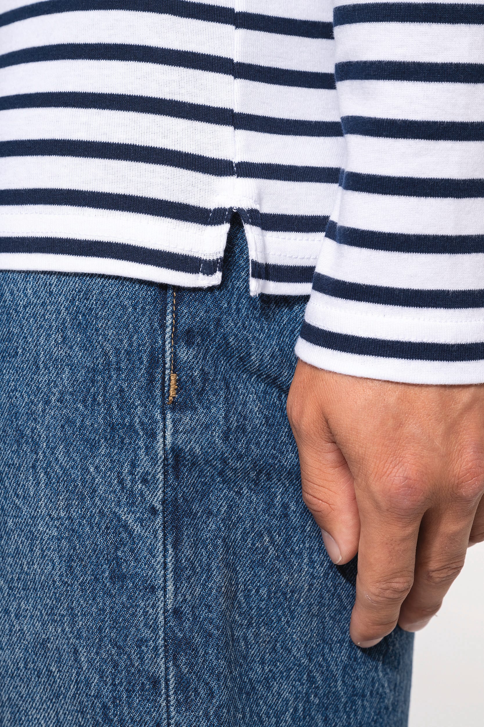 Herren-Marineshirt Langarm