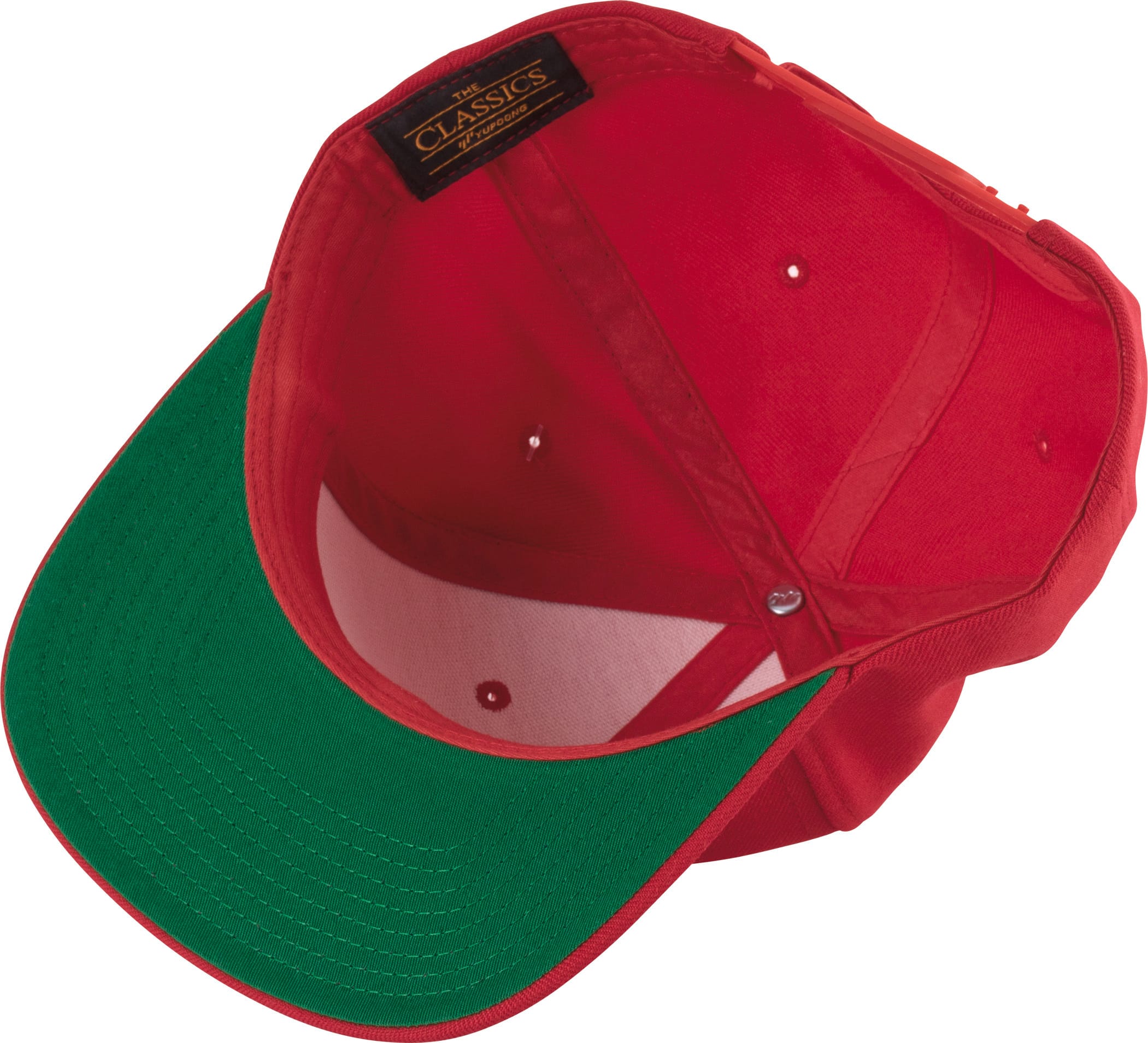 6-Panel-Kappe, flacher Schirm