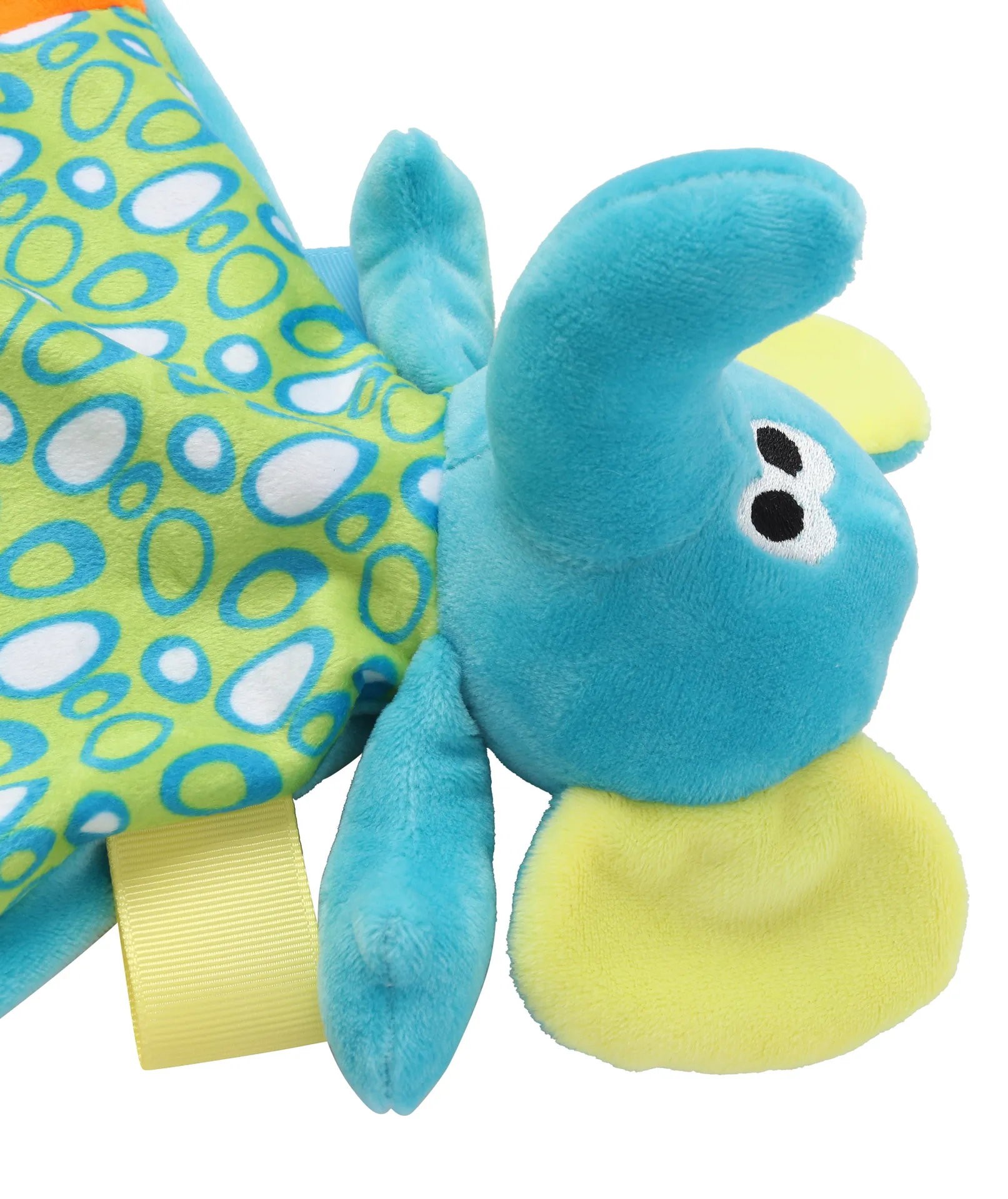 Flaches mehrfarbiges Elefant-Kuscheltier