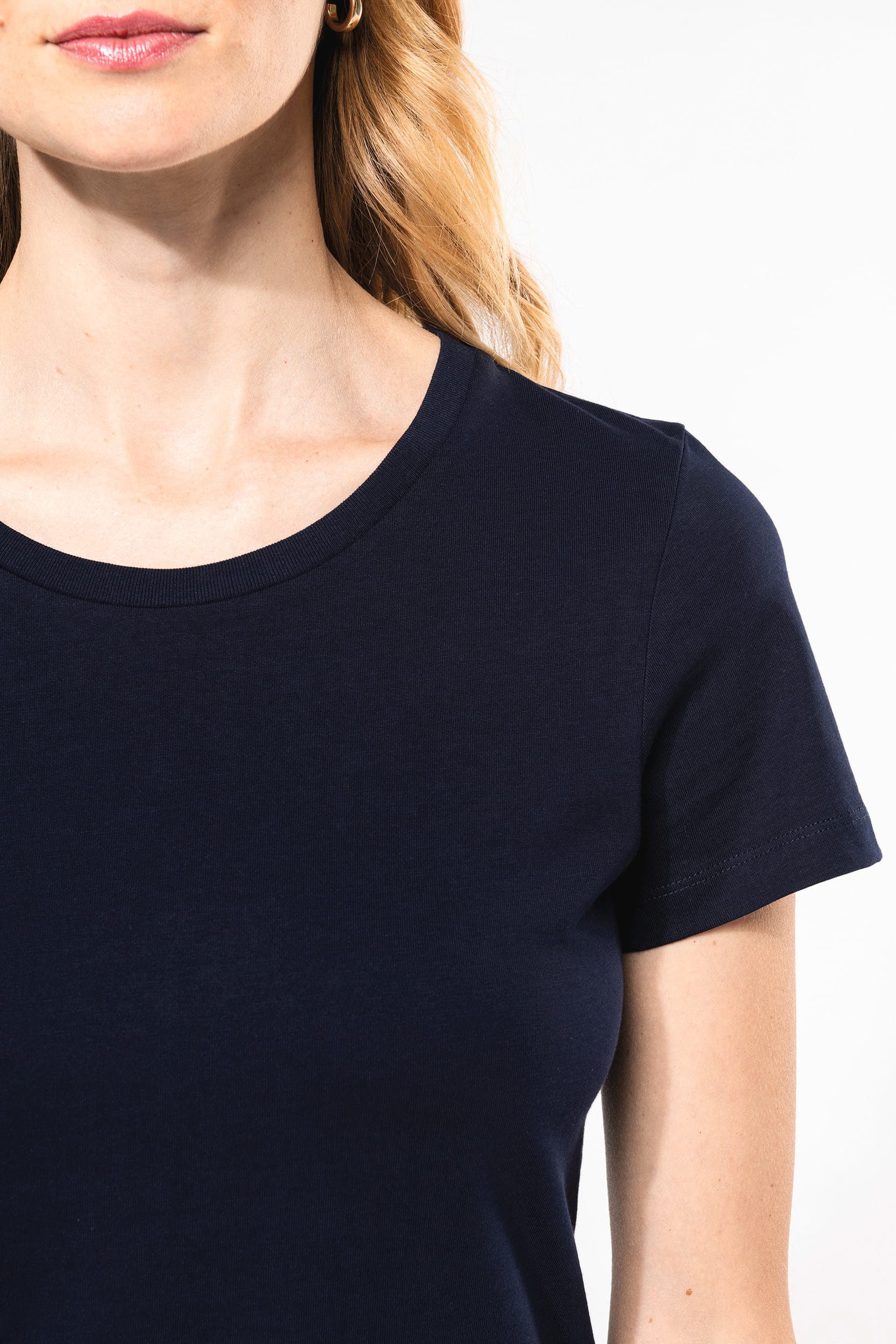 Supima® Damen-T-Shirt mit Rundhals ausschnitt und kurzen Ärmeln